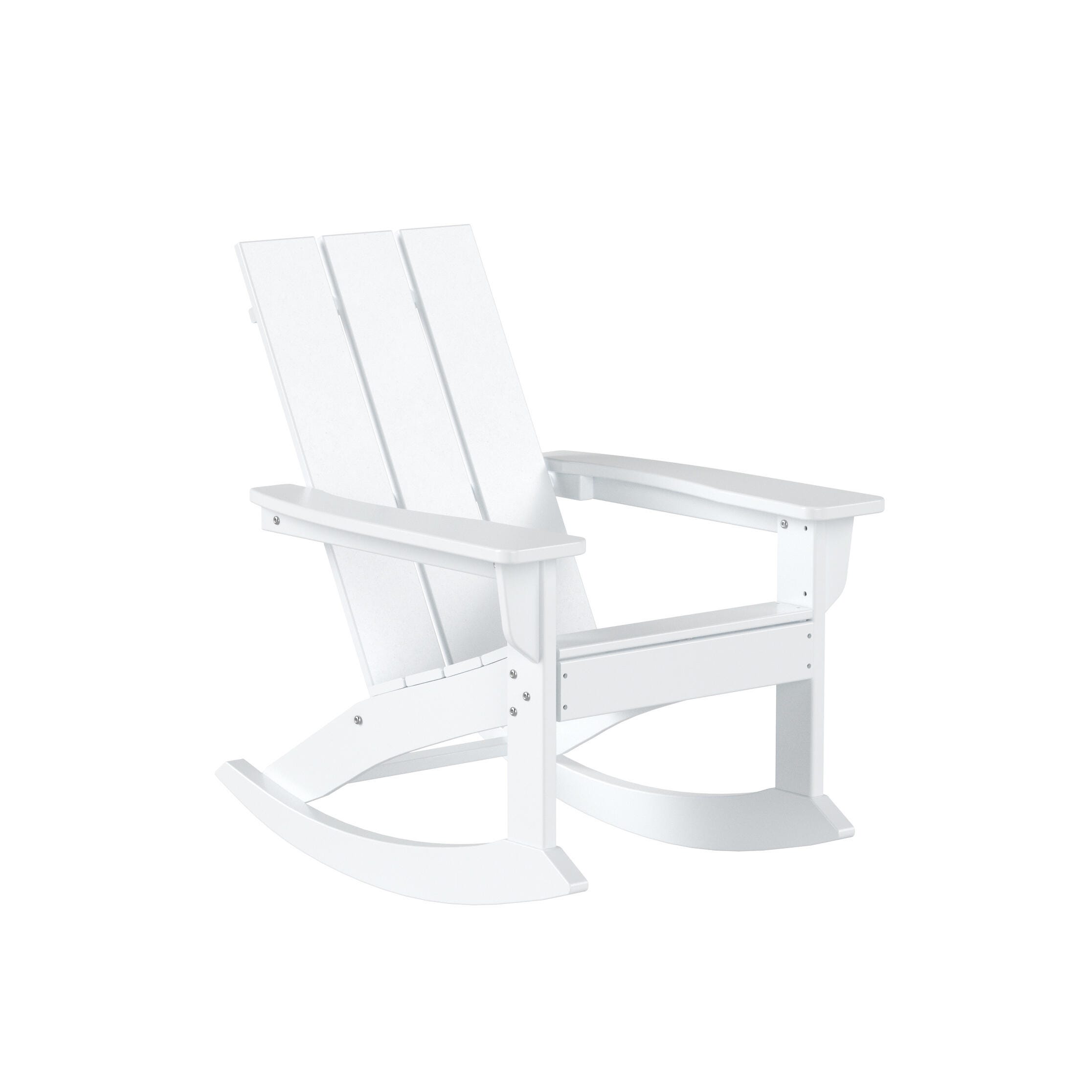 Westin Furniture Shoreside Outdoor Adirondack Chair, White, large