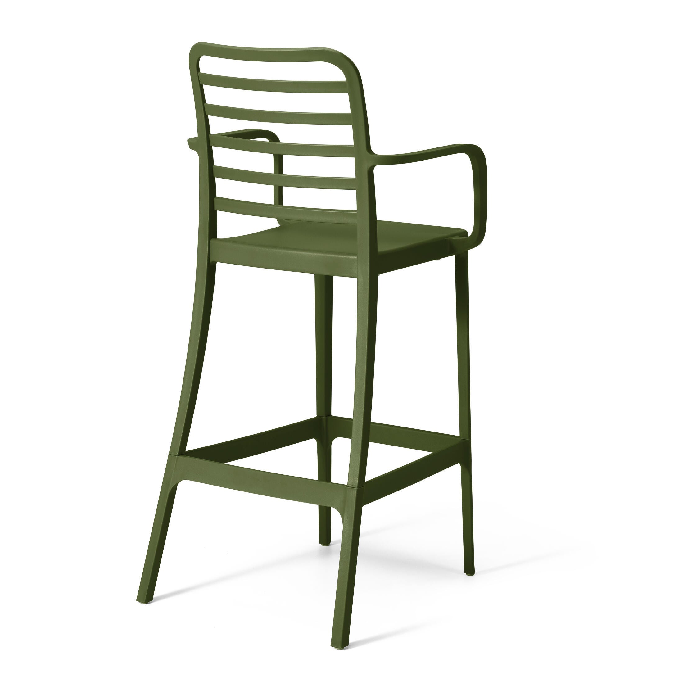 Westin Furniture Solene Outdoor Bar Stool (Set of 2), Olive Green, large