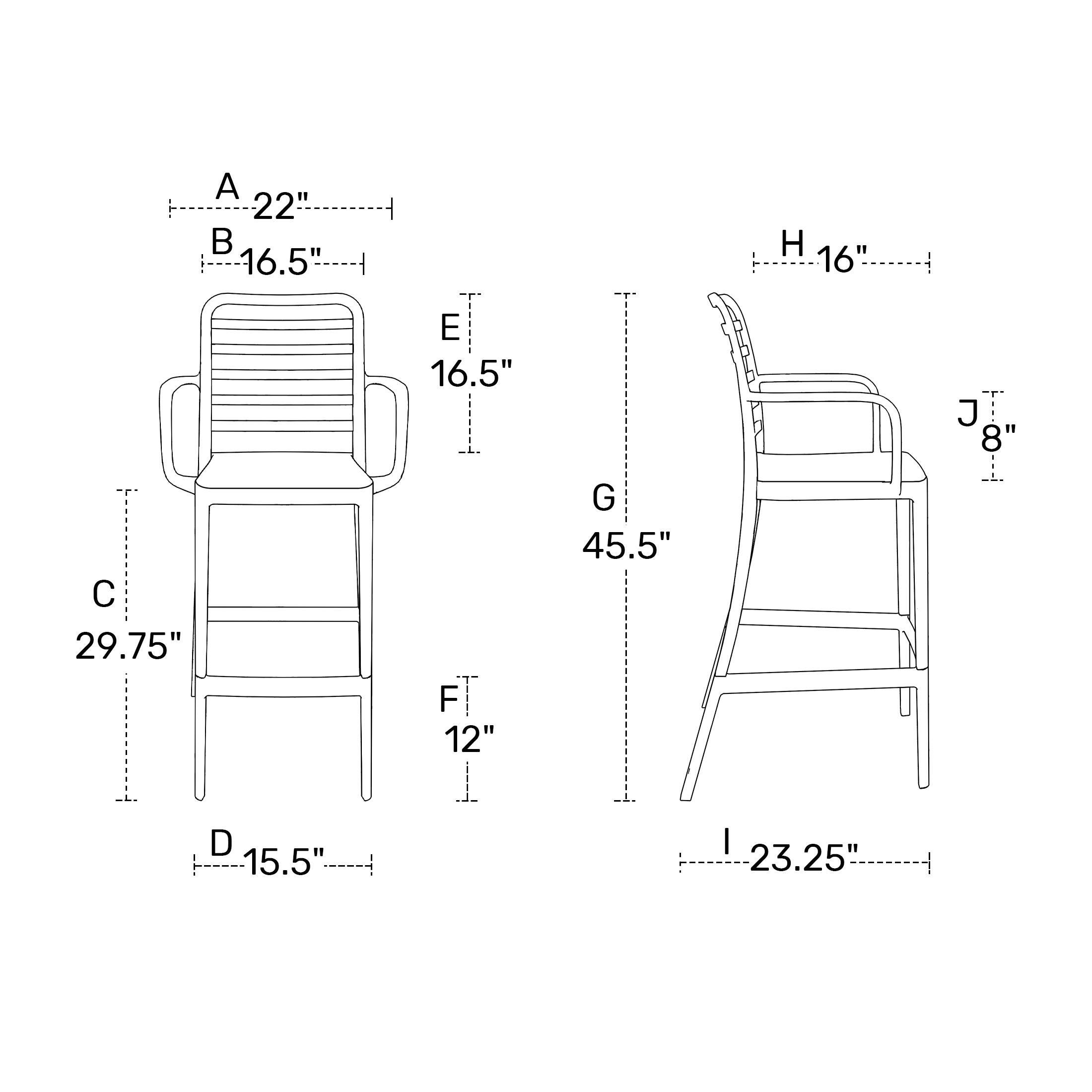 Westin Furniture Solene Outdoor Bar Stool (Set of 2), Red, large