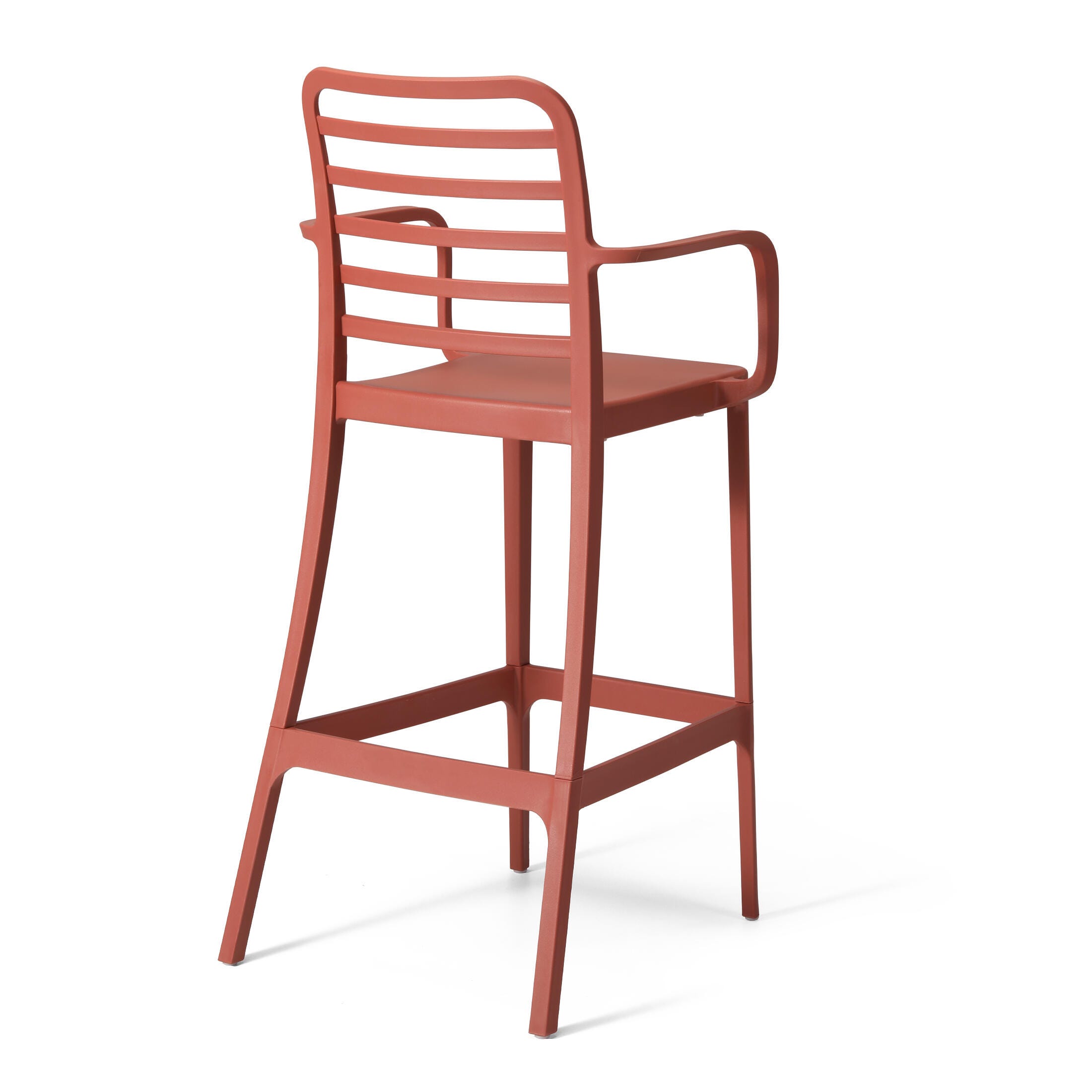 Westin Furniture Solene Outdoor Bar Stool (Set of 2), Red, large