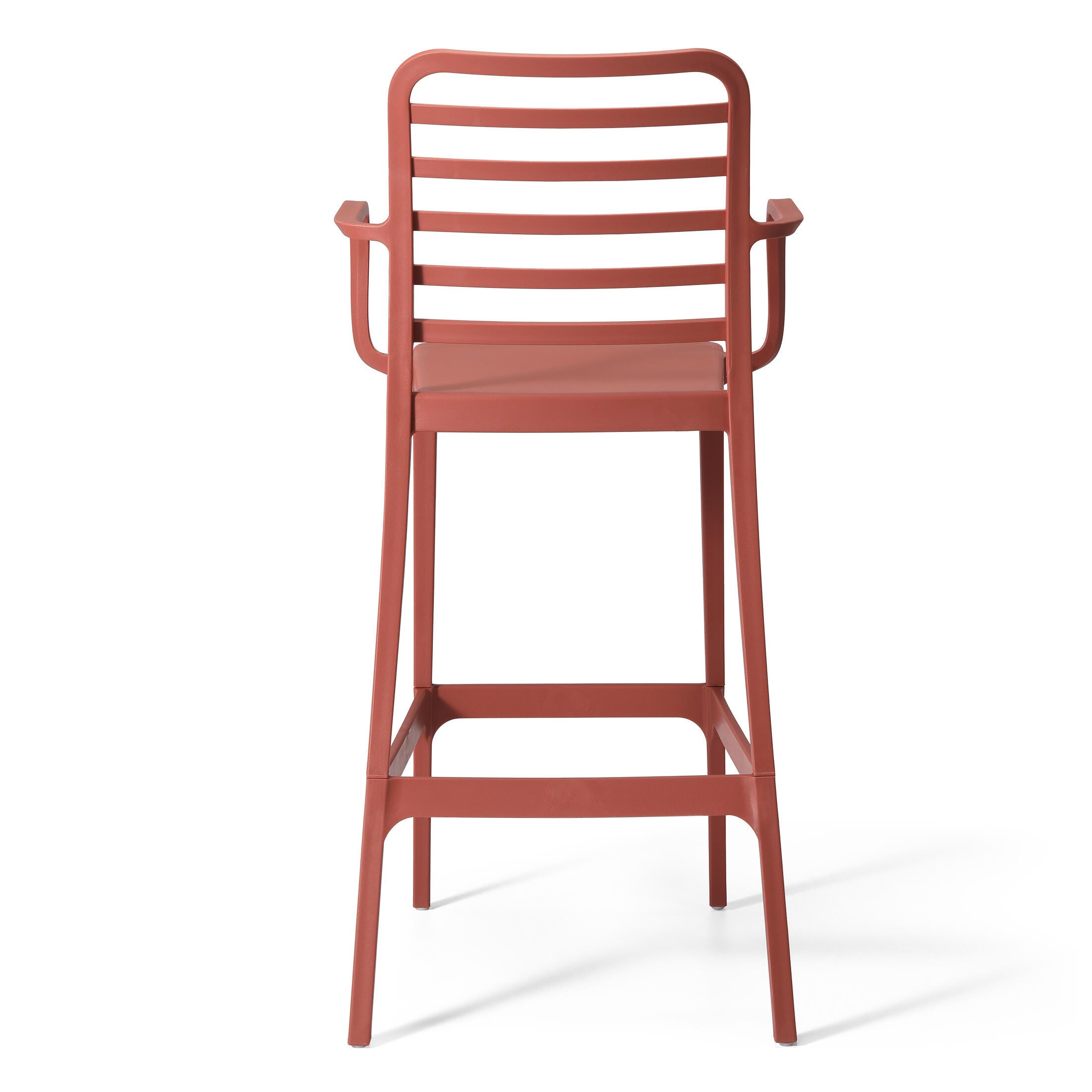 Westin Furniture Solene Outdoor Bar Stool (Set of 2), Red, large