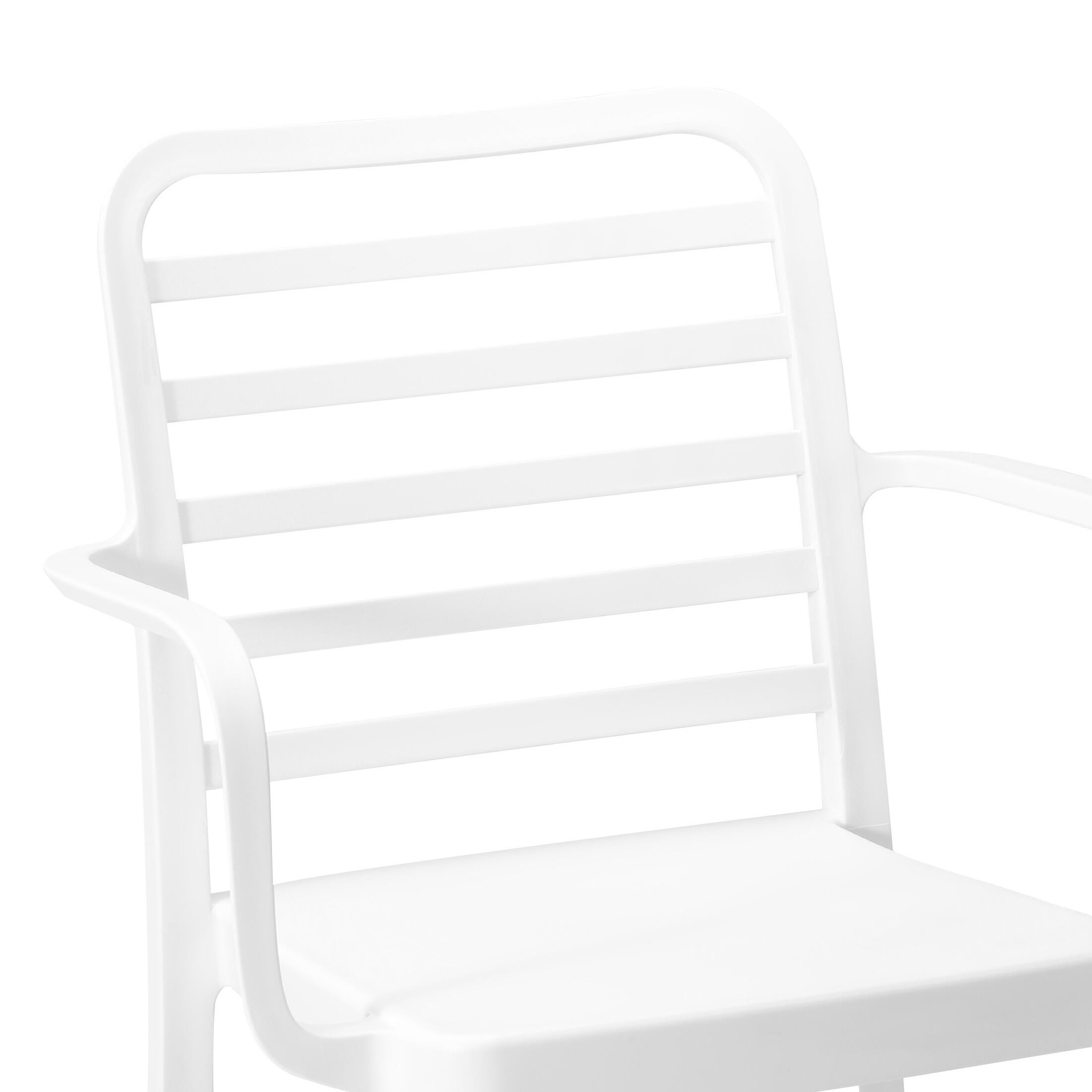 Westin Furniture Solene Outdoor Bar Stool (Set of 2), White, large
