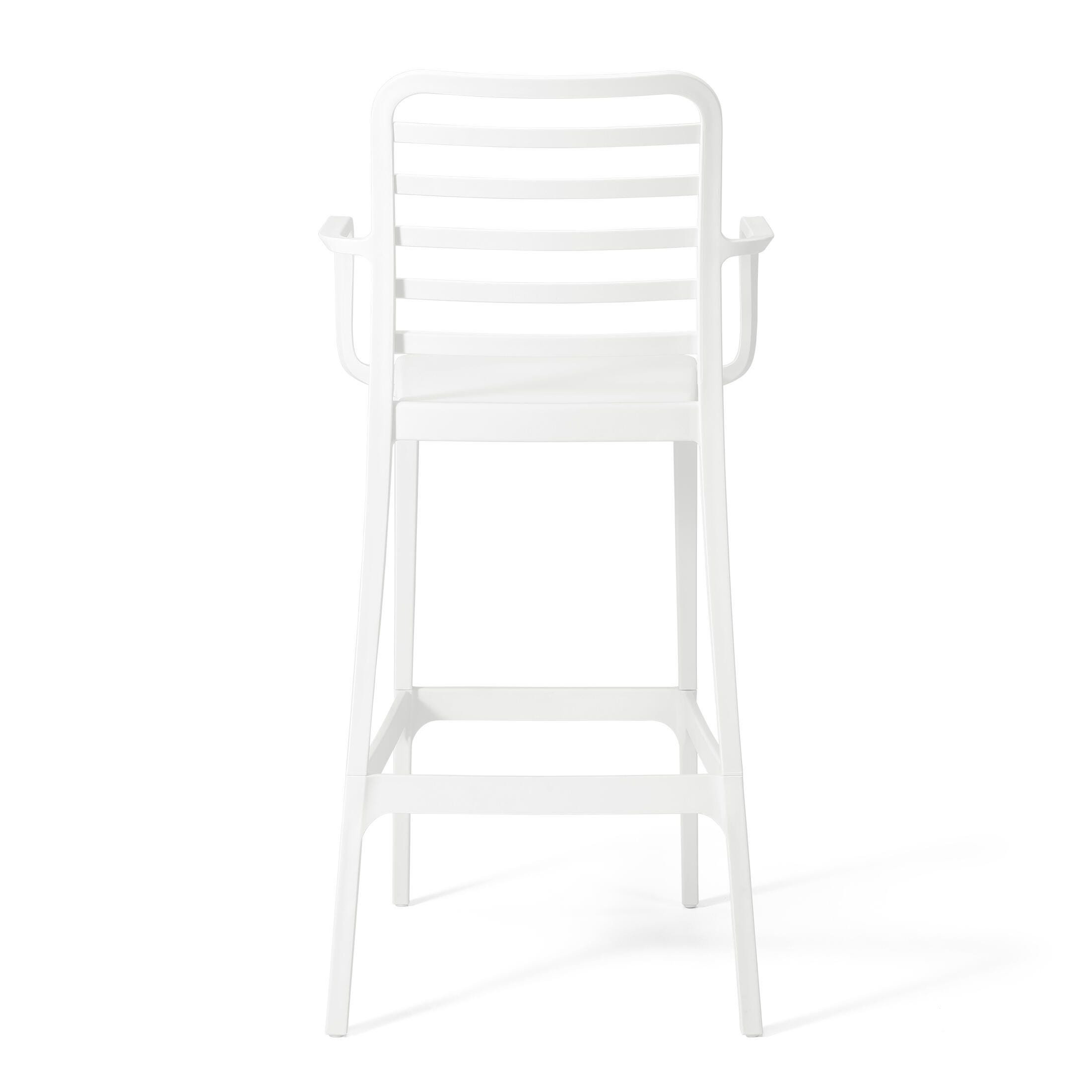 Westin Furniture Solene Outdoor Bar Stool (Set of 2), White, large