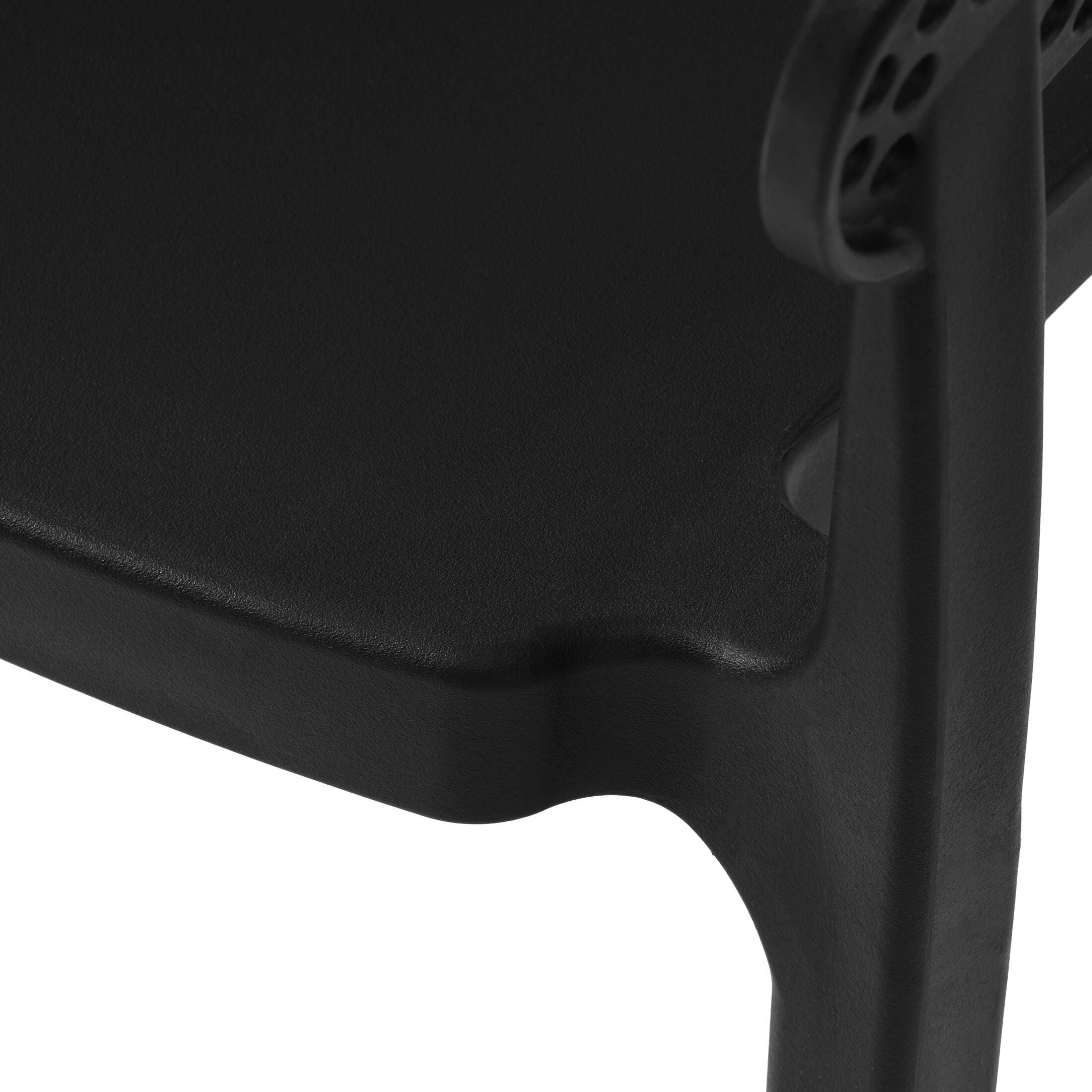 Westin Furniture Cove Outdoor Dining Armchair (Set of 2), Black, large