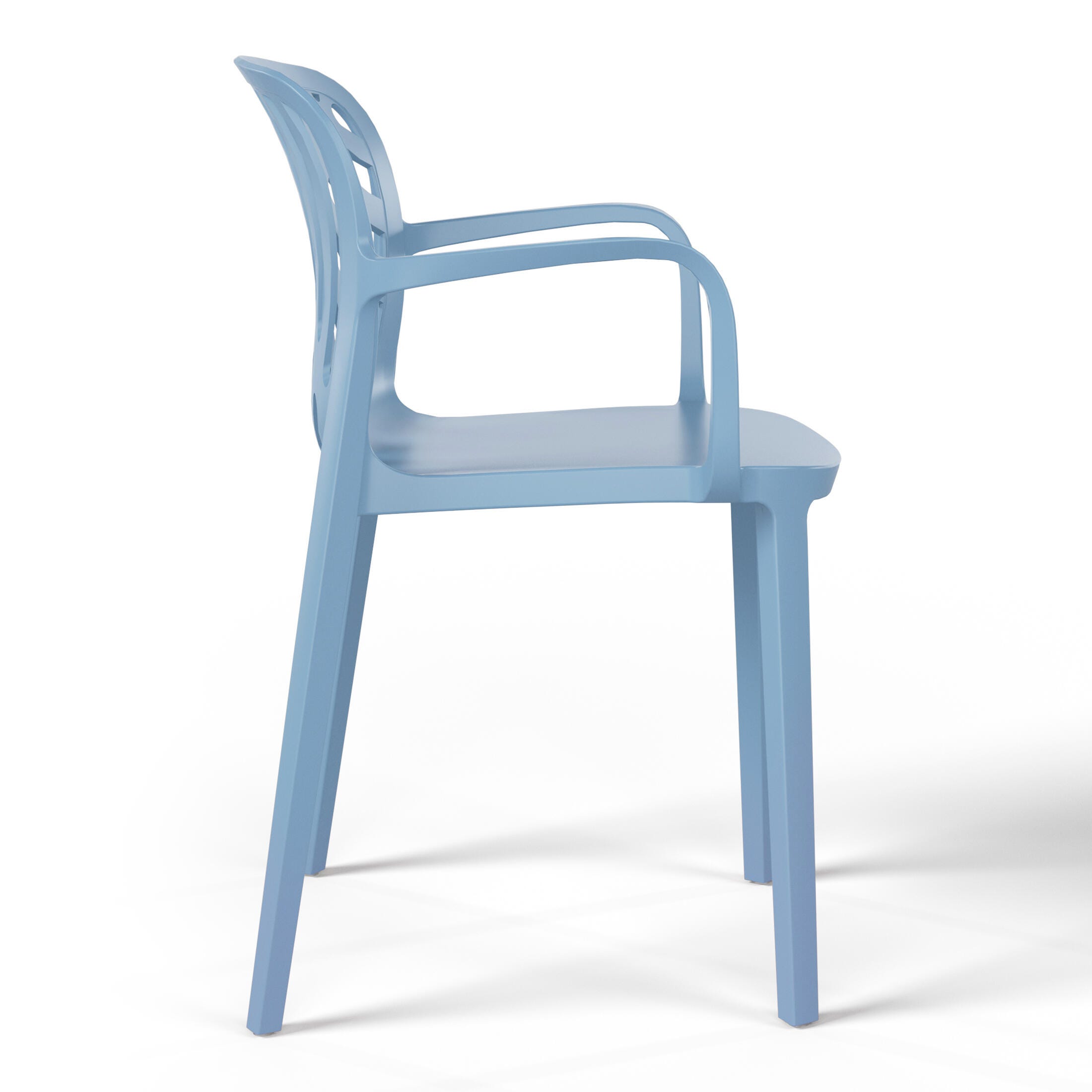 Westin Furniture Haven Outdoor Dining Armchair (Set of 2), French Blue, large