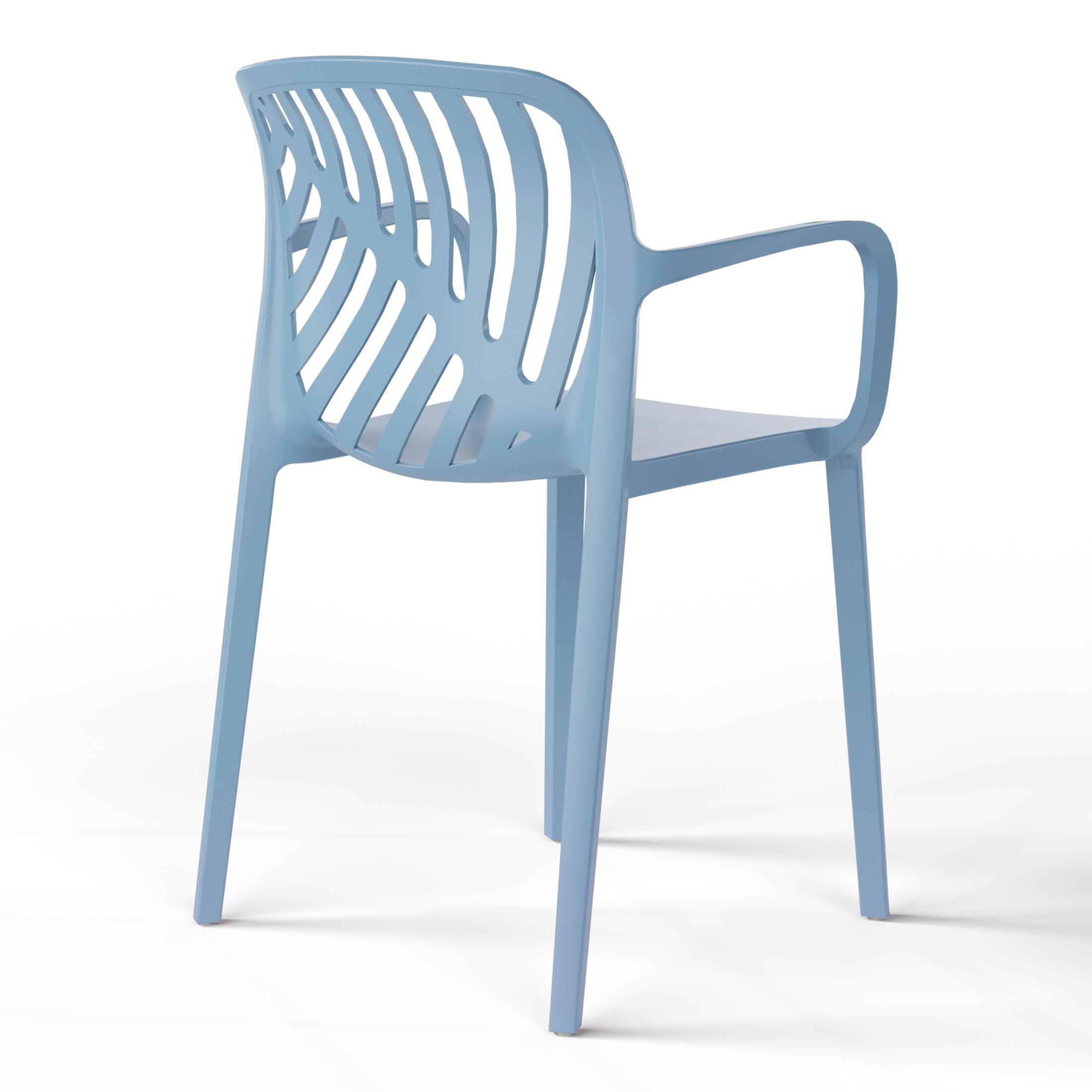 Westin Furniture Haven Outdoor Dining Armchair (Set of 2), French Blue, large