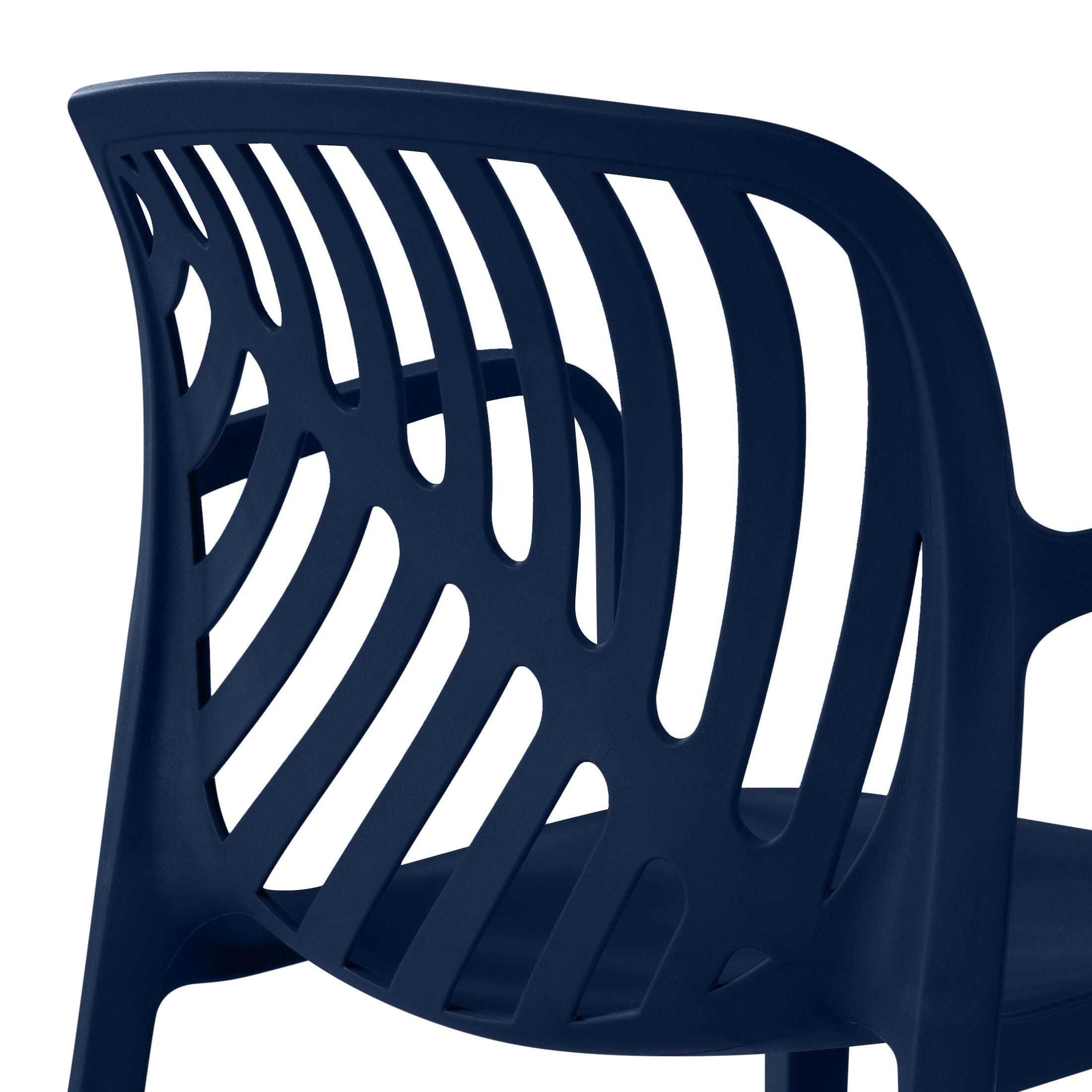 Westin Furniture Haven Outdoor Dining Armchair (Set of 2), Navy Blue, large