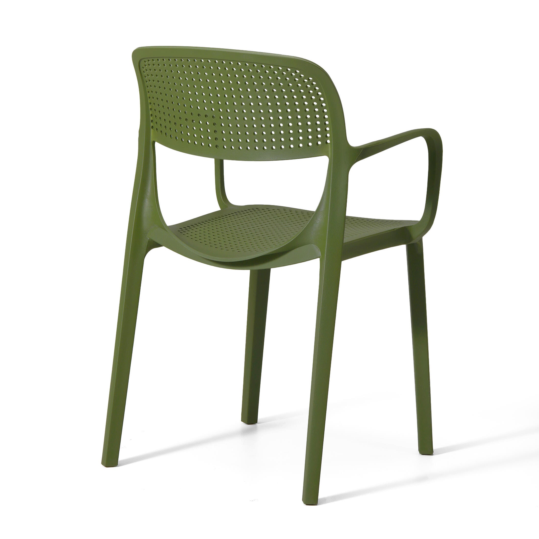 Westin Furniture Azure Outdoor Dining Armchair (Set of 2), Olive Green, large