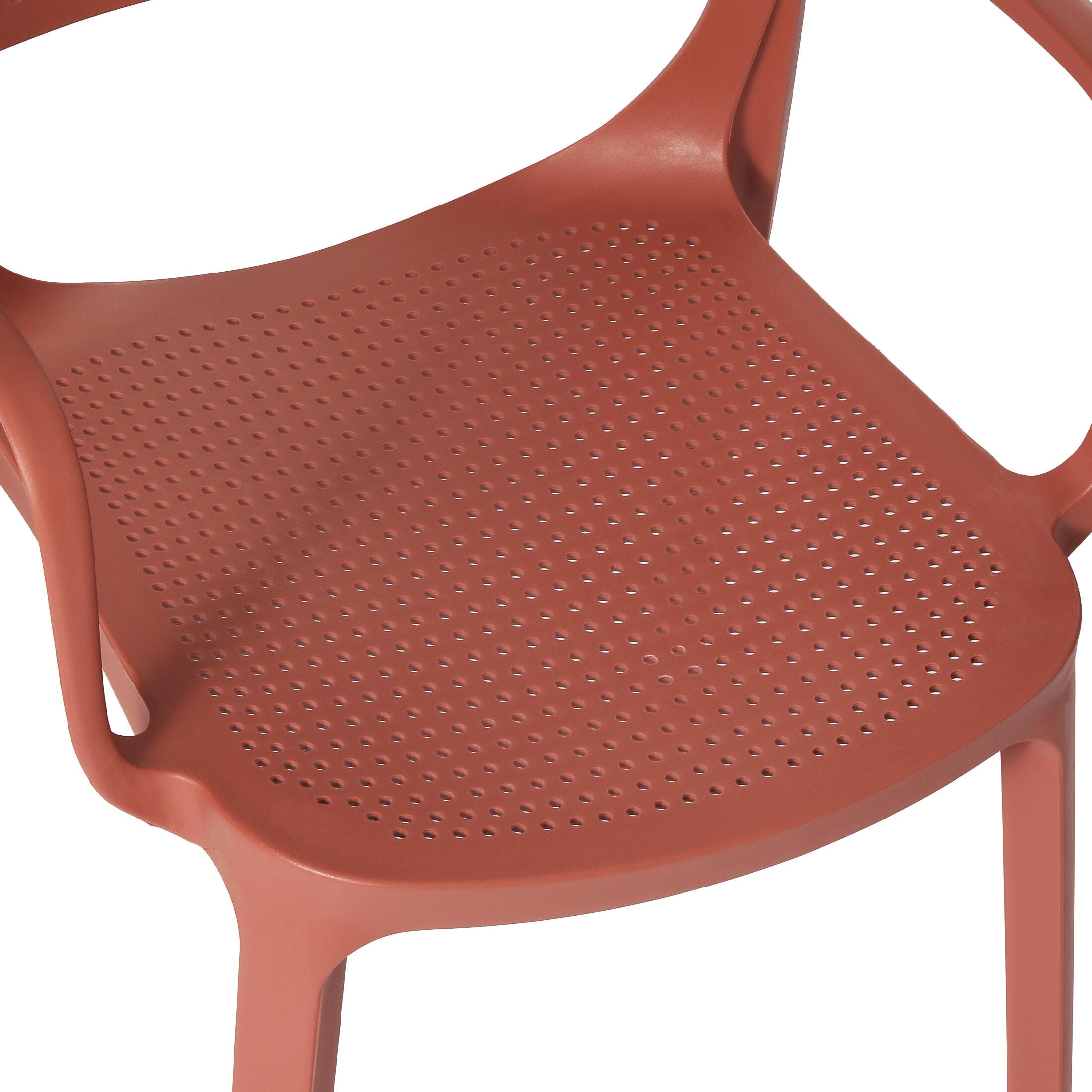 Westin Furniture Azure Outdoor Dining Armchair (Set of 2), Red, large