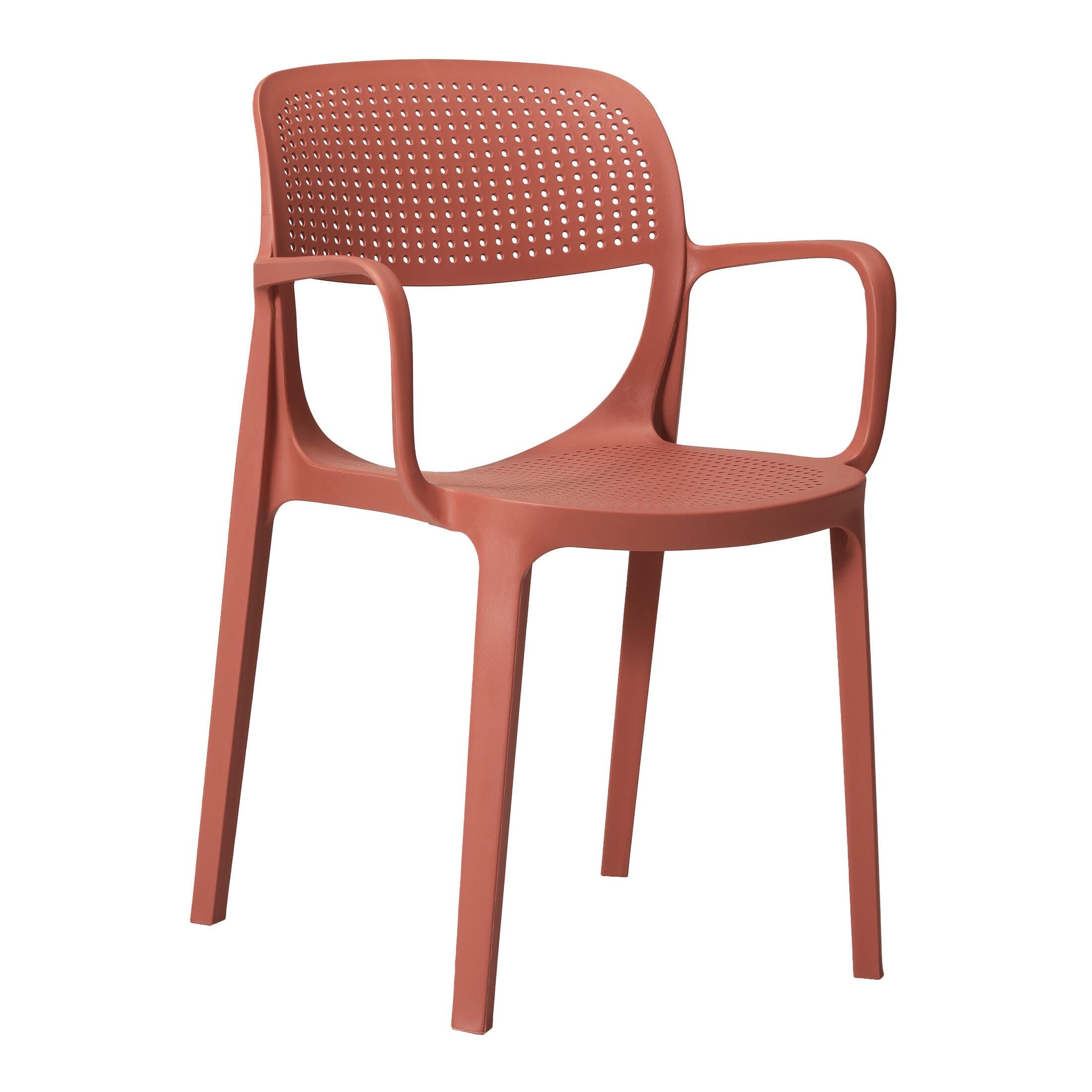 Westin Furniture Azure Outdoor Dining Armchair (Set of 2), Red, large