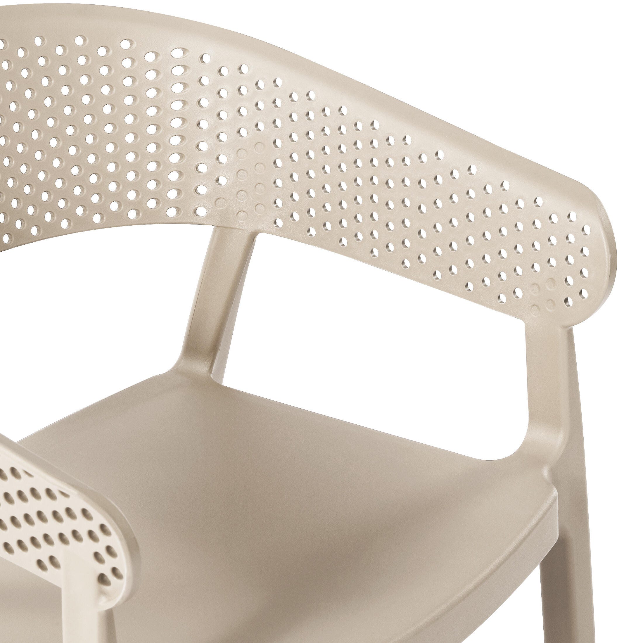 Westin Furniture Cove Outdoor Dining Armchair (Set of 2), Sand, large