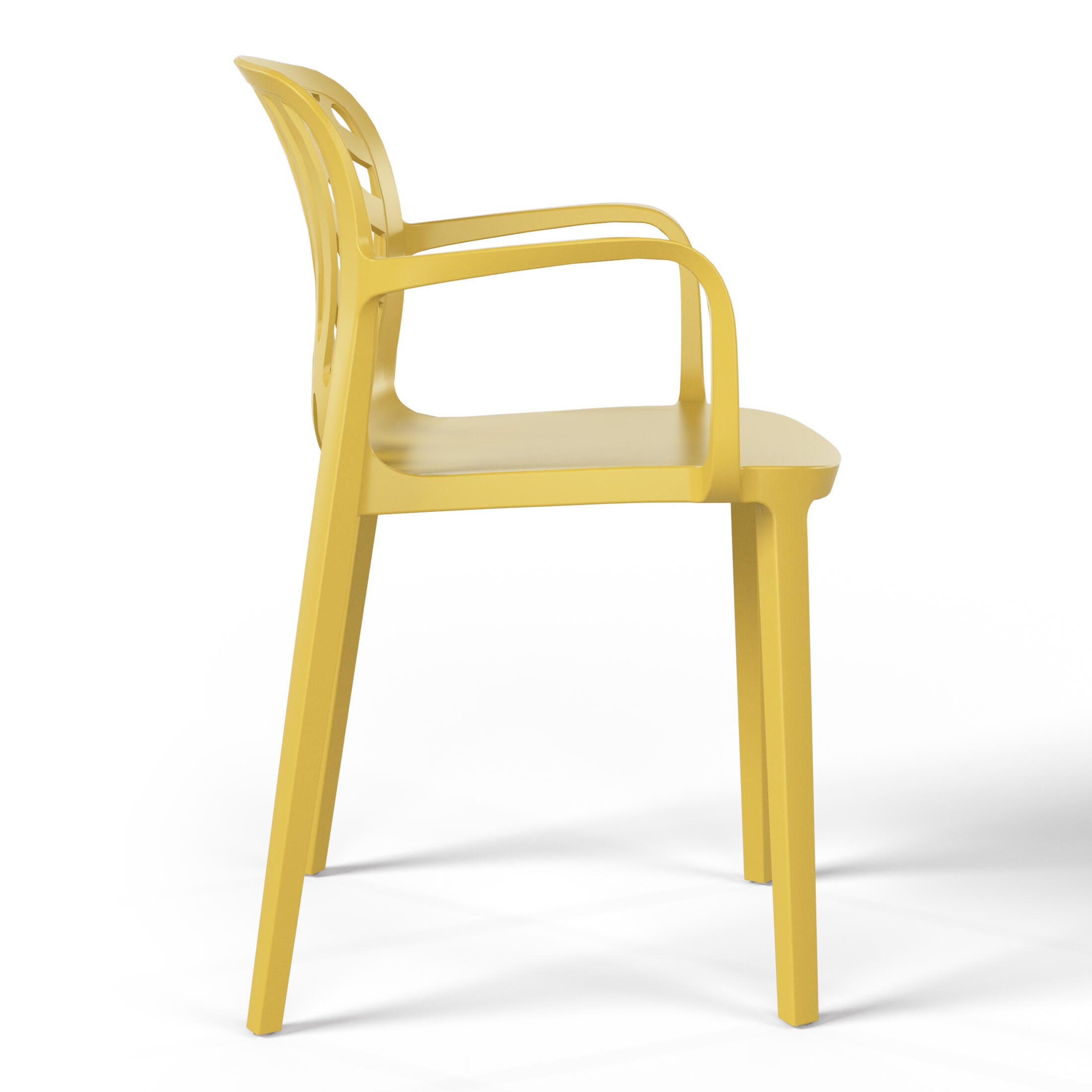 Westin Furniture Haven Outdoor Dining Armchair (Set of 2), Yellow, large