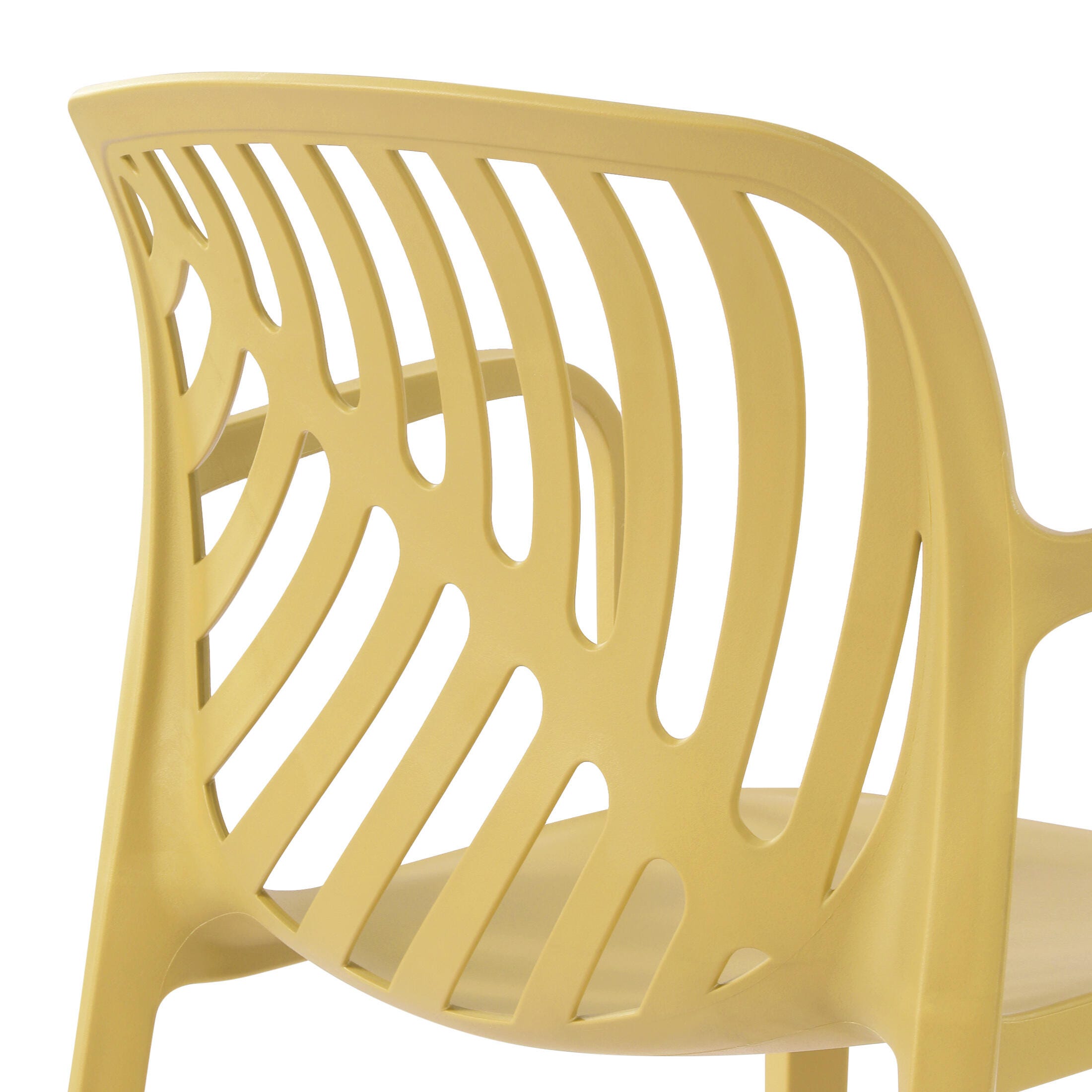 Westin Furniture Haven Outdoor Dining Armchair (Set of 2), Yellow, large