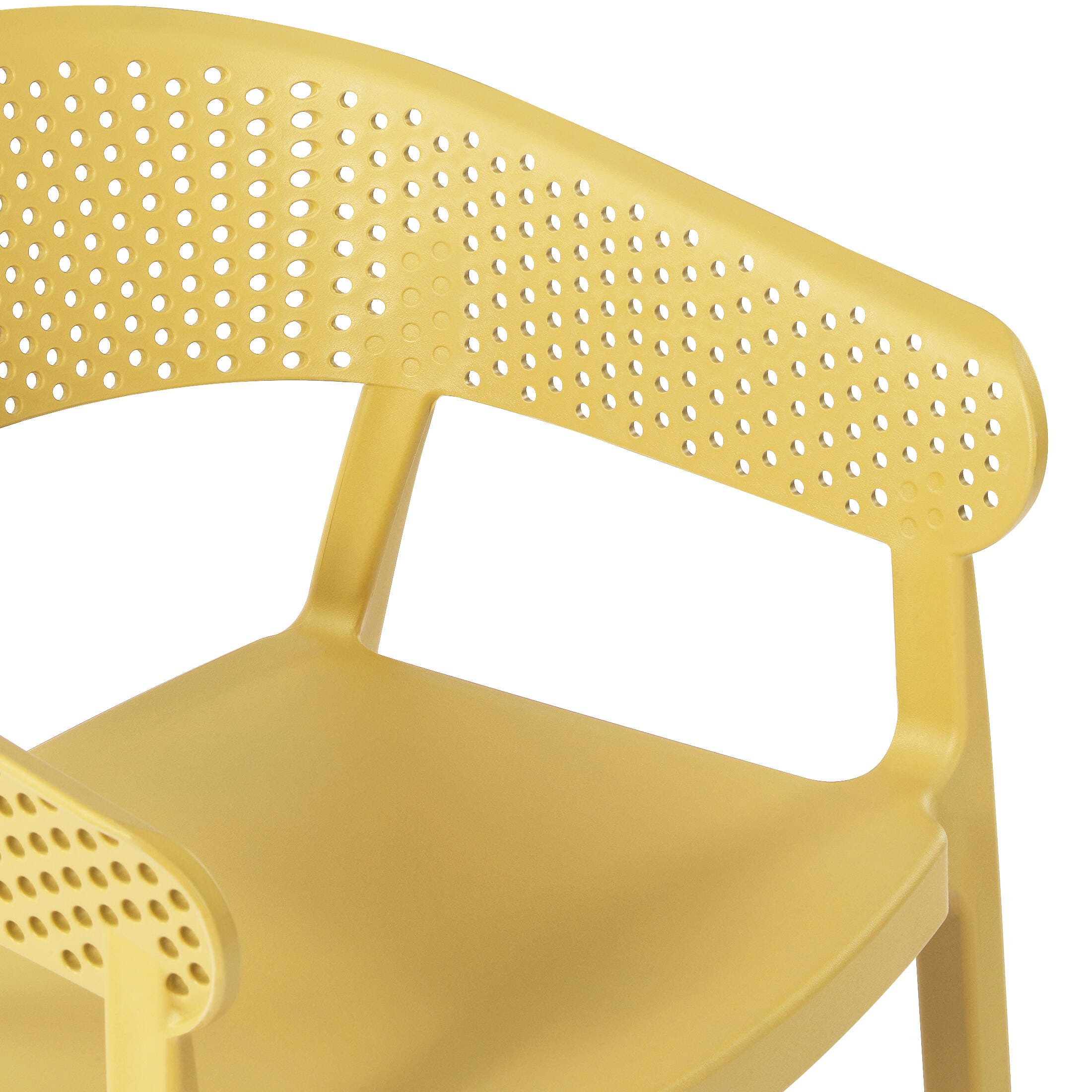 Westin Furniture Cove Outdoor Dining Armchair (Set of 2), Yellow, large