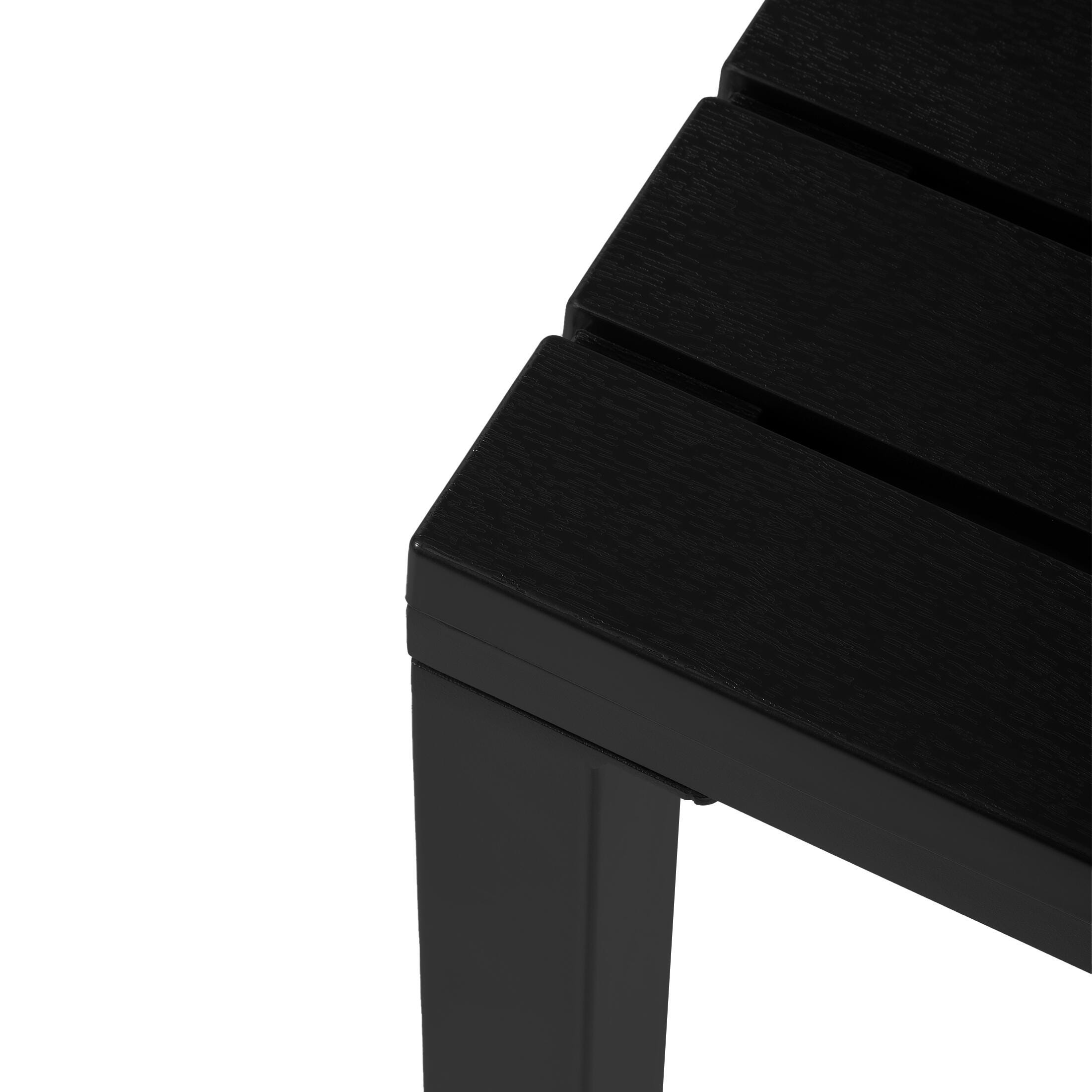 Westin Furniture Lucienne Outdoor Dining Table, Black, large
