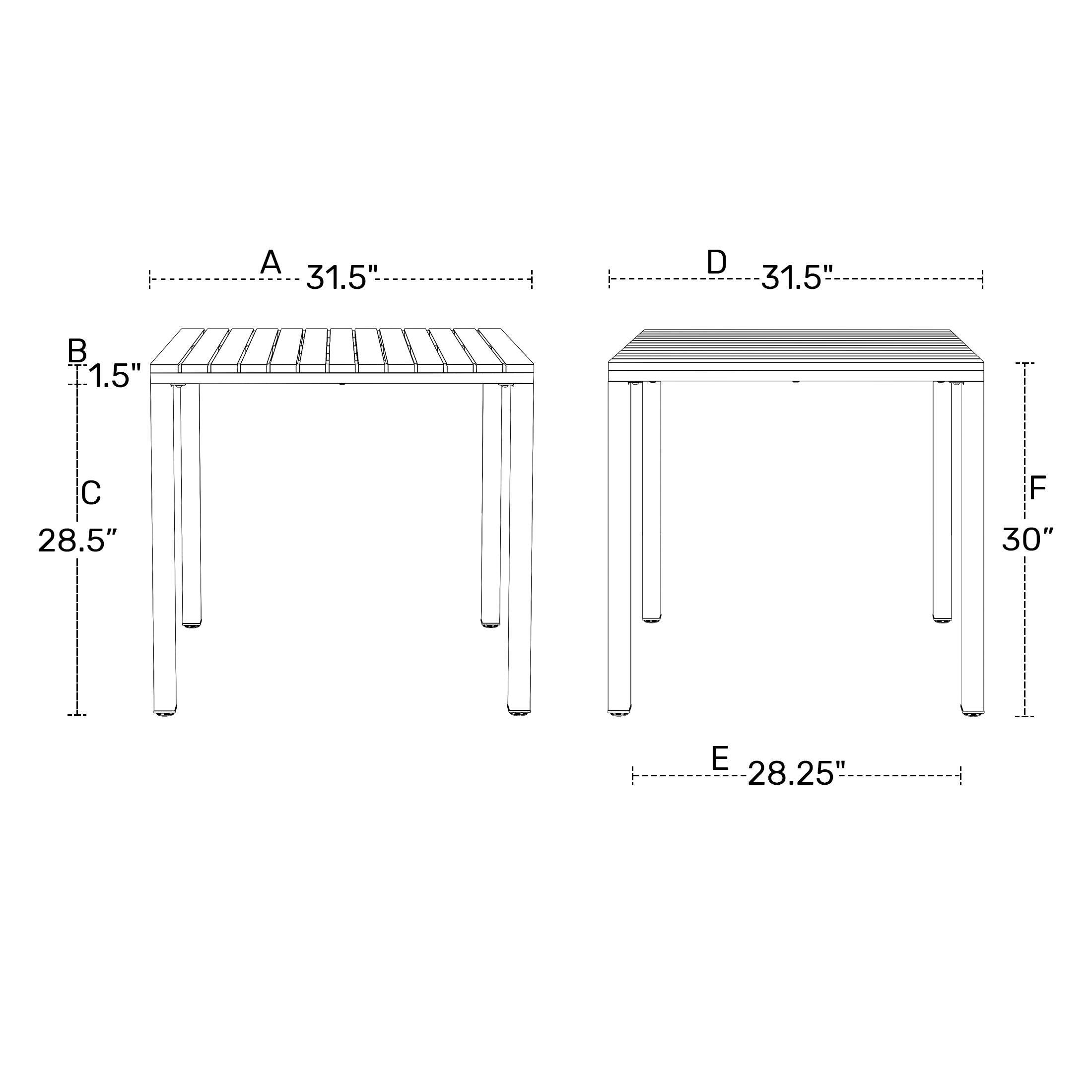 Westin Furniture Lucienne Outdoor Dining Table, Red, large