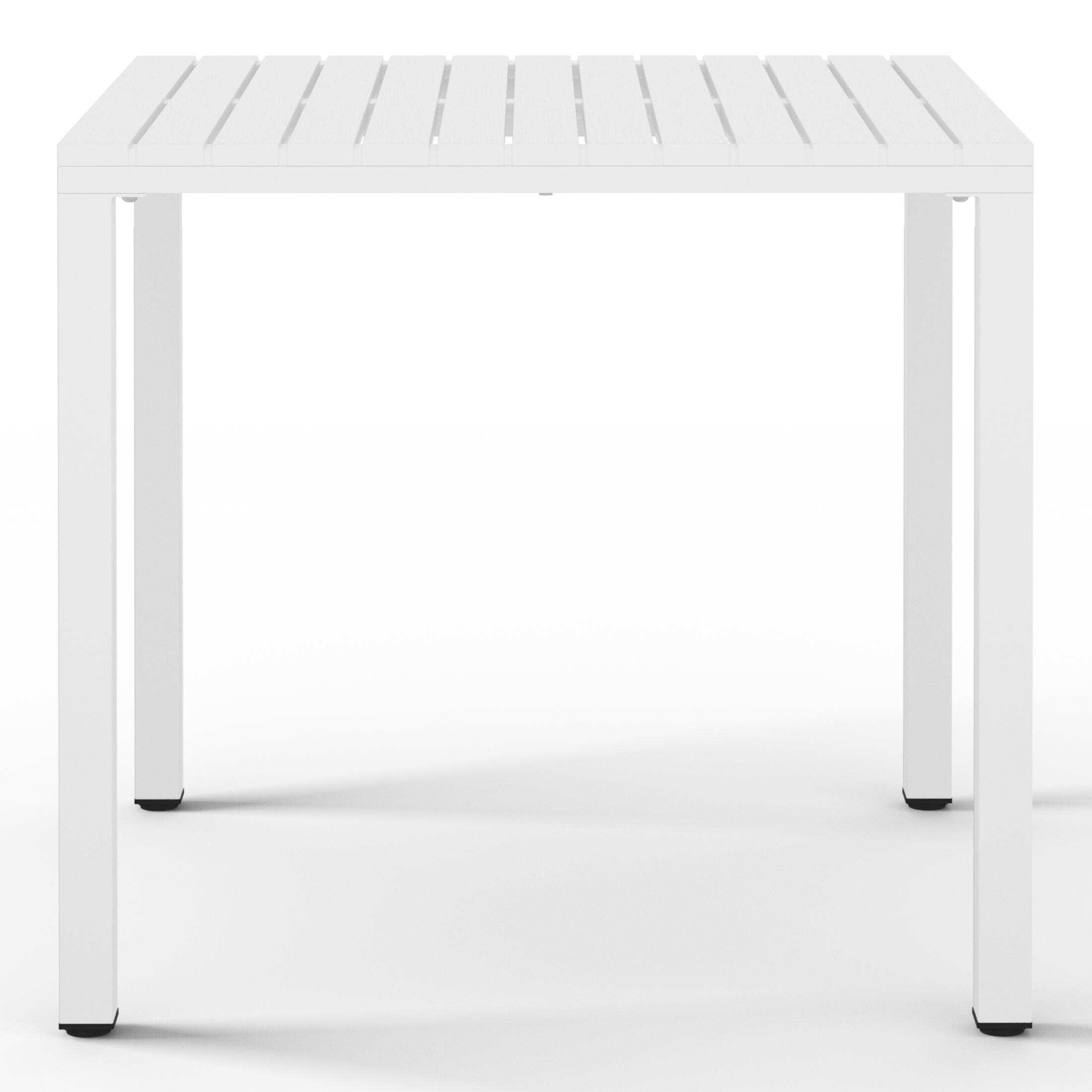 Westin Furniture Lucienne Outdoor Dining Table, White, large