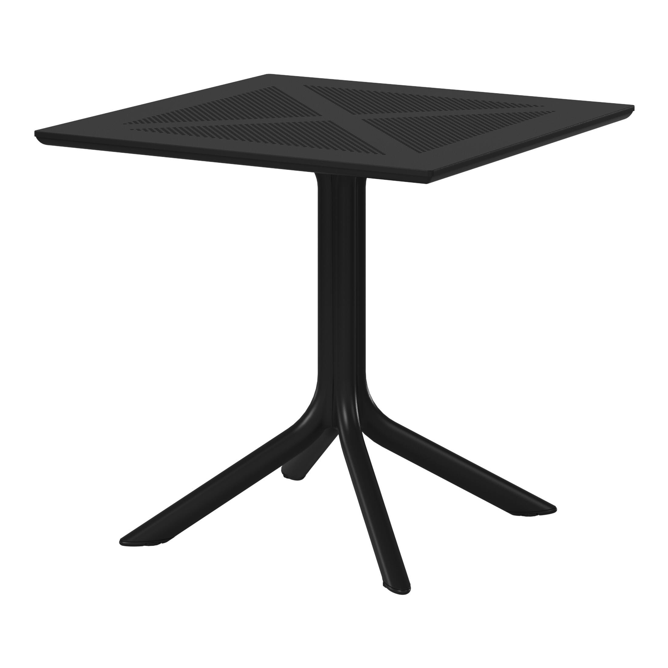 Westin Furniture Pearlina Solid Outdoor Dining Table, Black, large