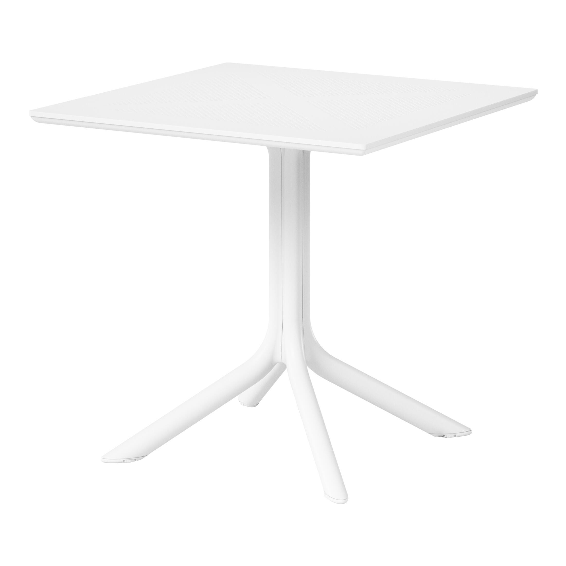 Westin Furniture Pearlina Solid Outdoor Dining Table, White, large