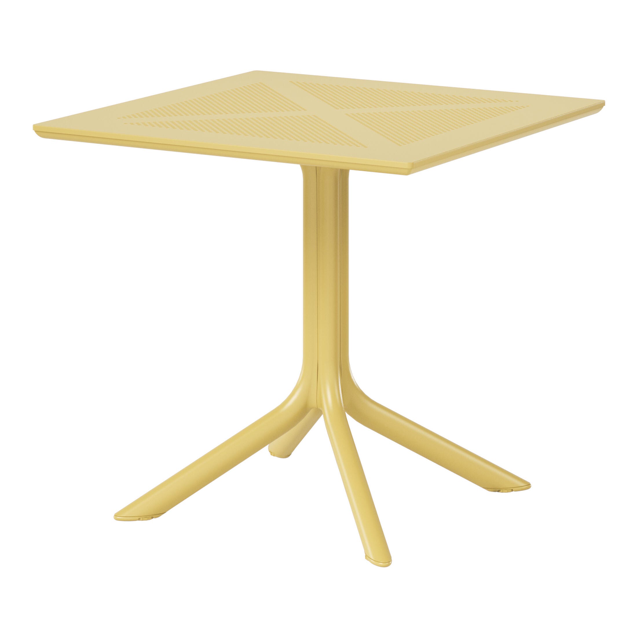Westin Furniture Pearlina Solid Outdoor Dining Table, Yellow, large
