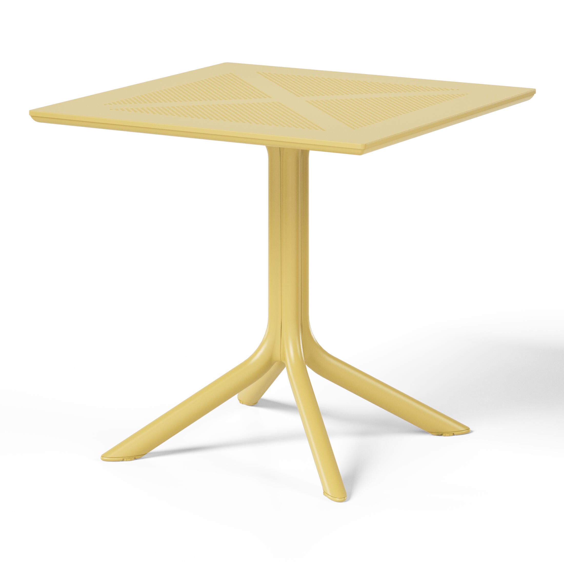 Westin Furniture Pearlina Solid Outdoor Dining Table, Yellow, large