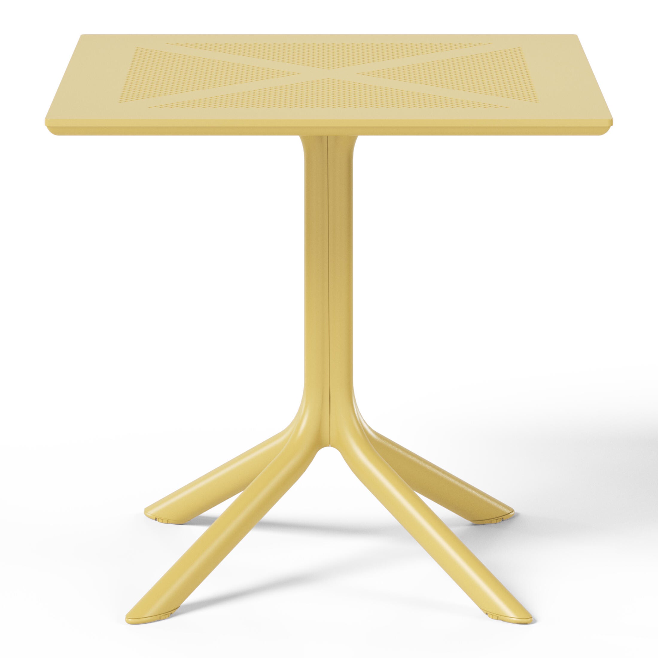 Westin Furniture Pearlina Solid Outdoor Dining Table, Yellow, large