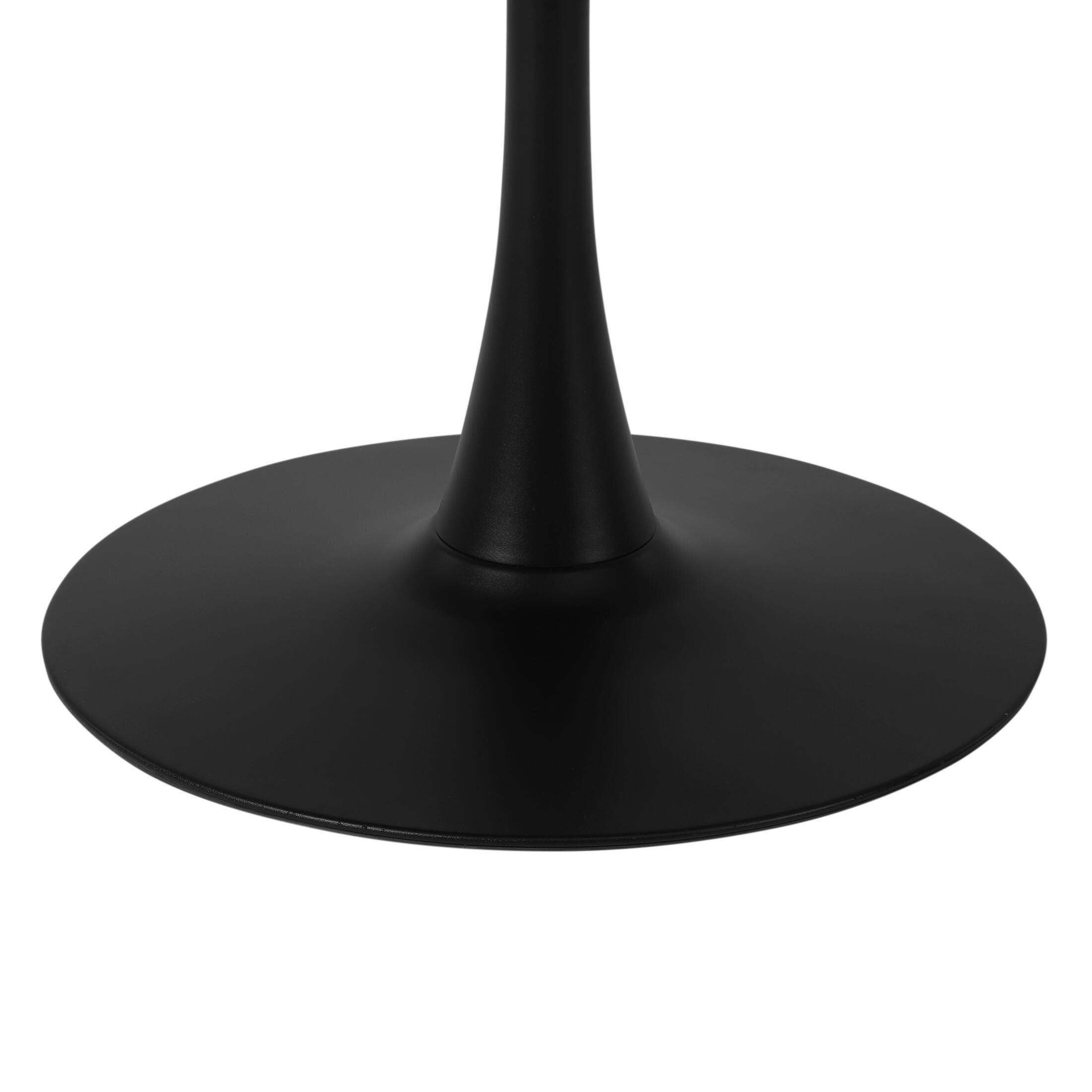 Westin Furniture Isla Solid Outdoor Dining Table, Black, large