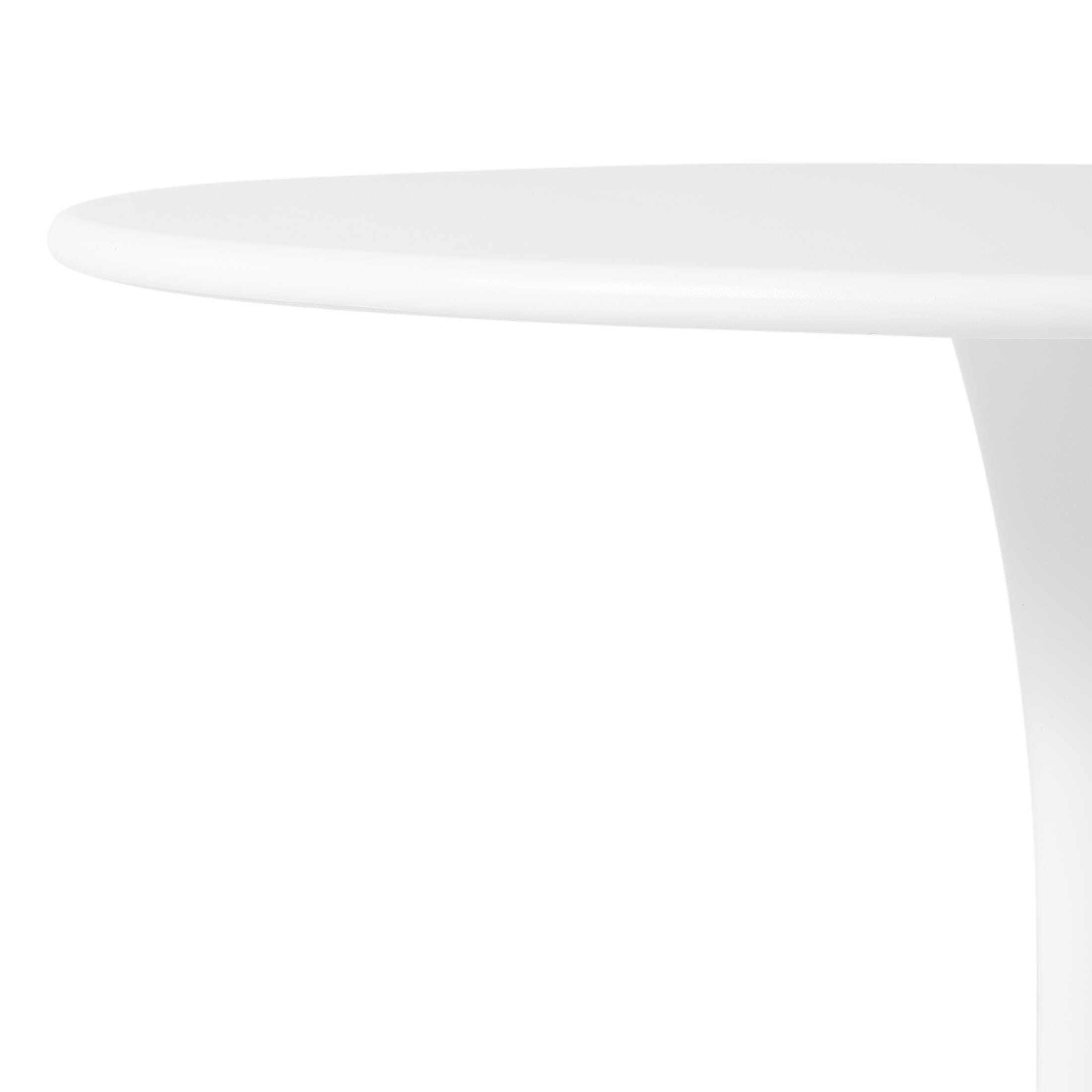 Westin Furniture Isla Solid Outdoor Dining Table, White, large