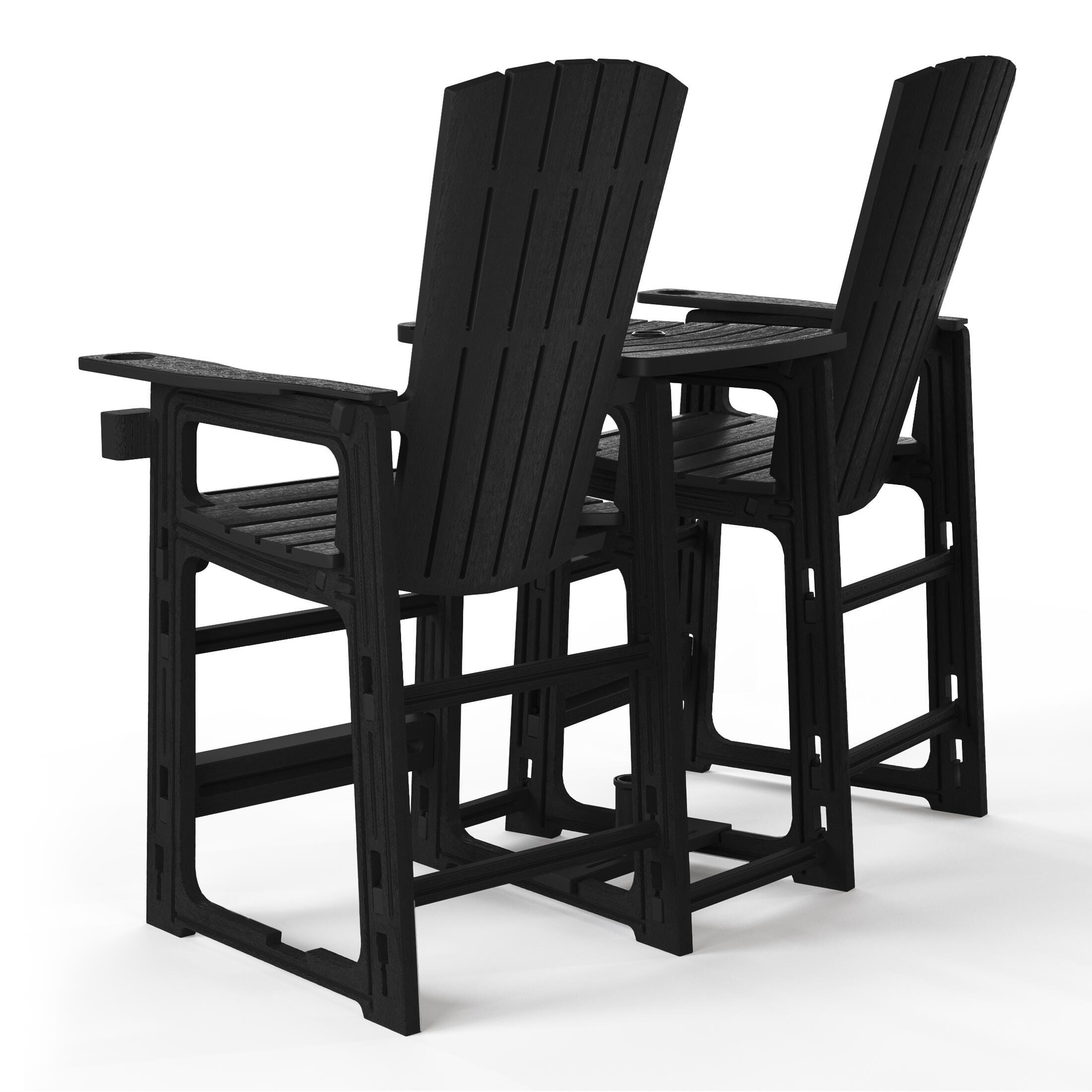 Westin Furniture Coastline Outdoor Adirondack Bar Chair (Set of 2