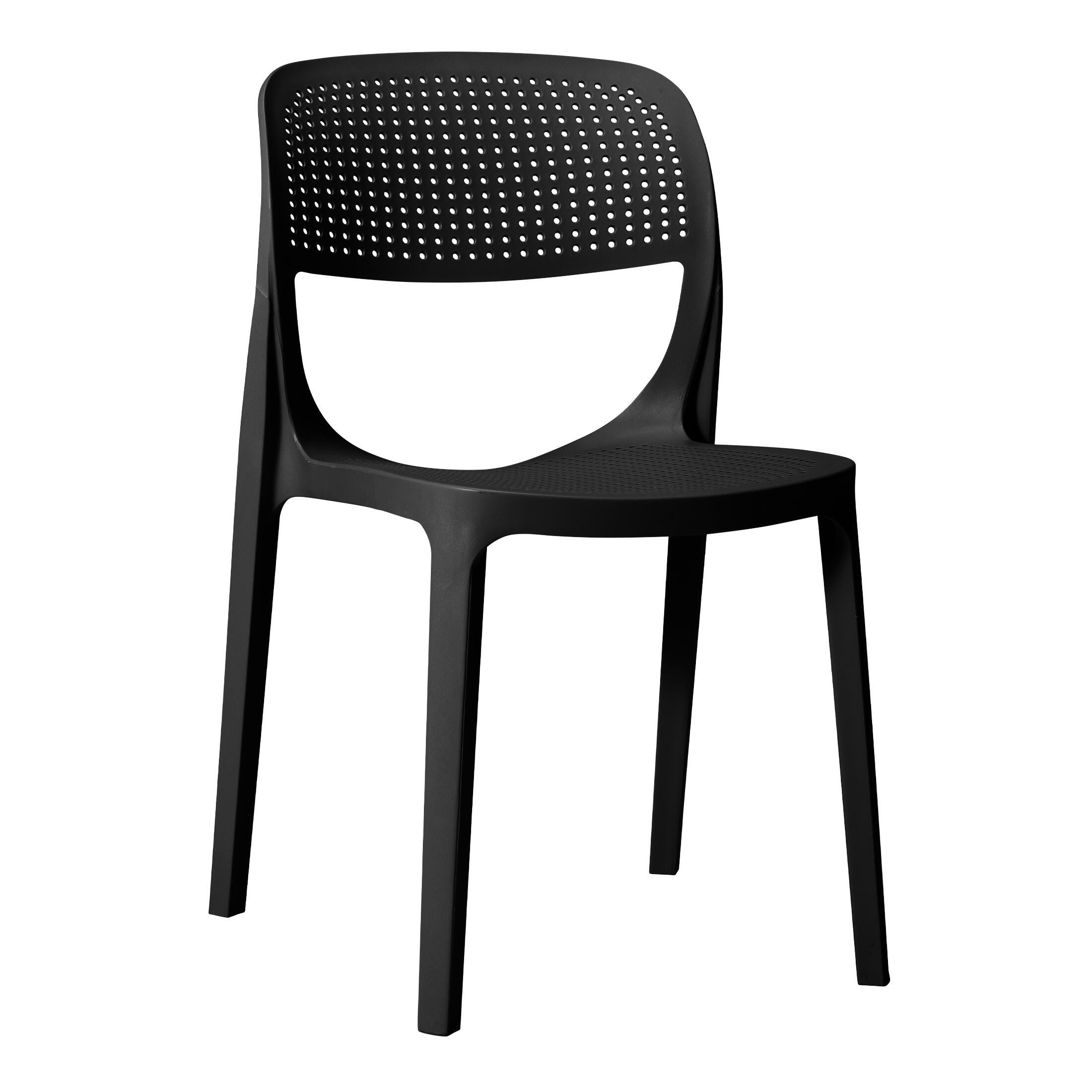 Westin Furniture Valencia Outdoor Dining Chair (Set of 2), Black, large