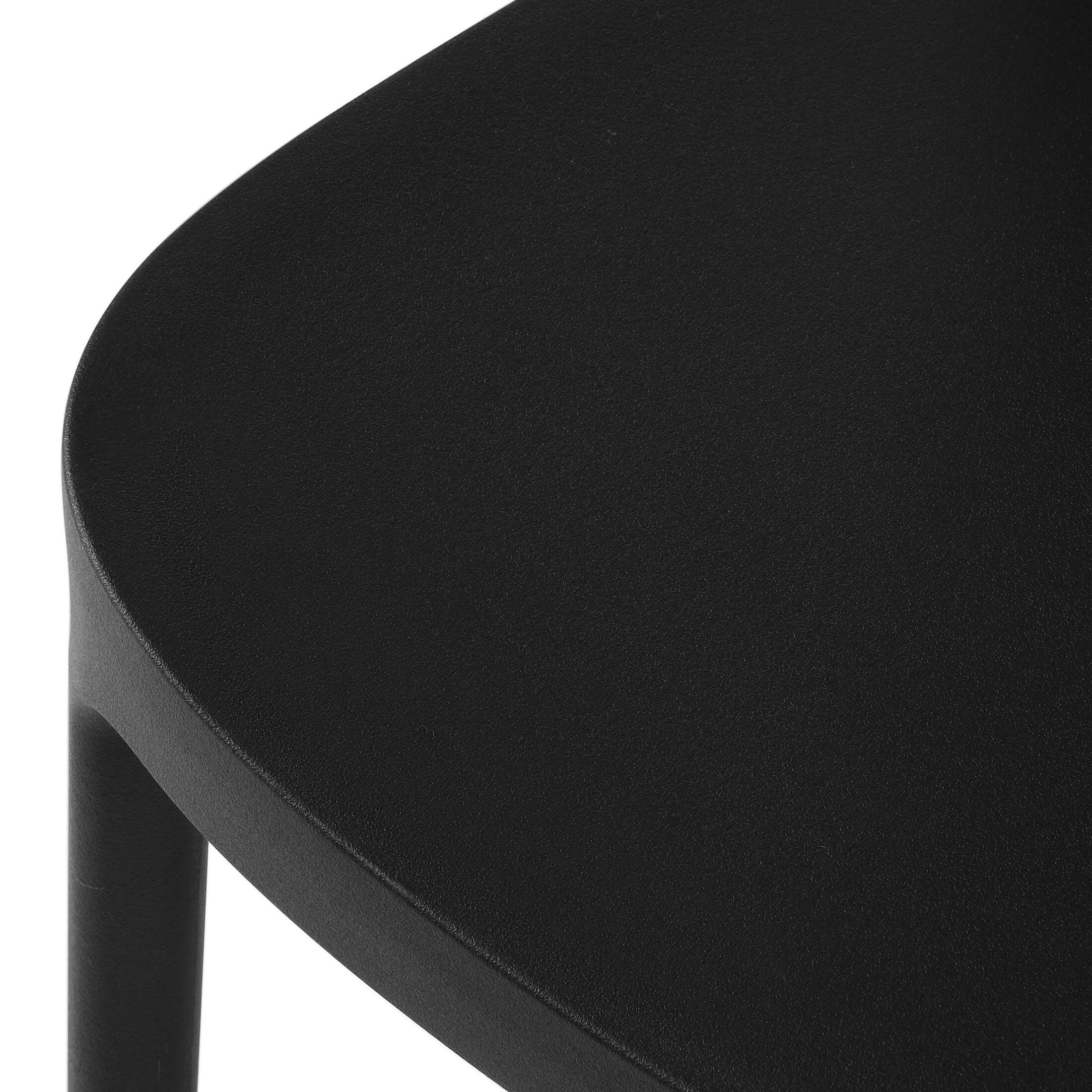 Westin Furniture Meadow Outdoor Dining Chair (Set of 2), Black, large