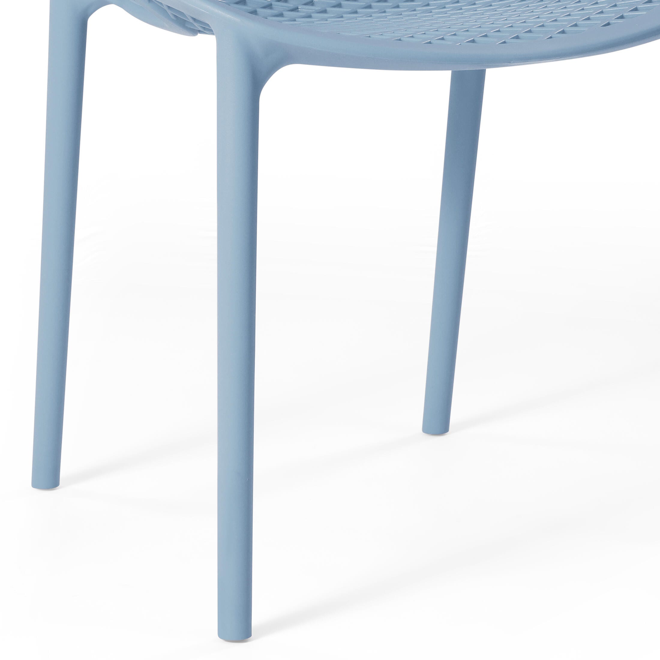 Westin Furniture Rhode Outdoor Dining Chair (Set of 2), French Blue, large