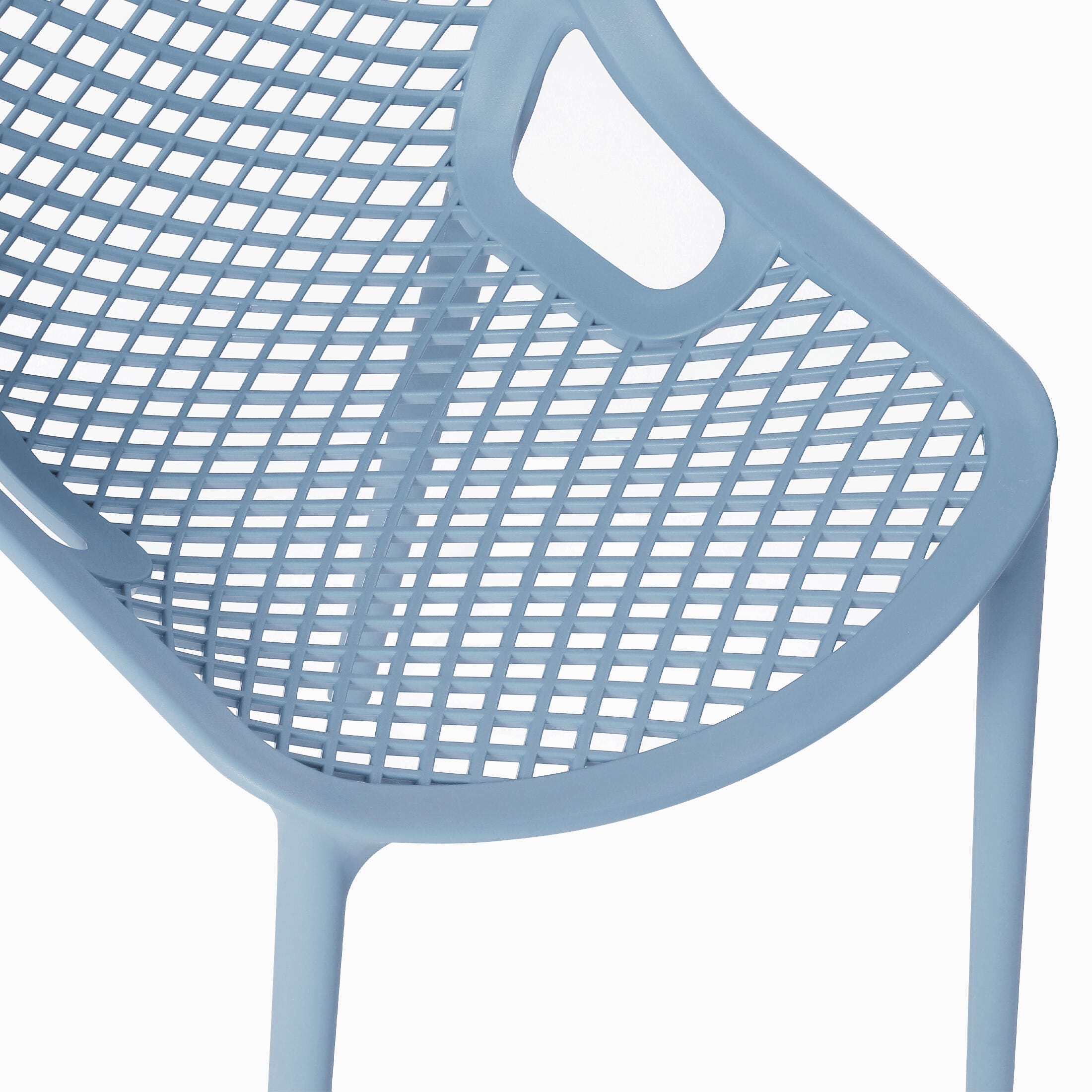 Westin Furniture Rhode Outdoor Dining Chair (Set of 2), French Blue, large