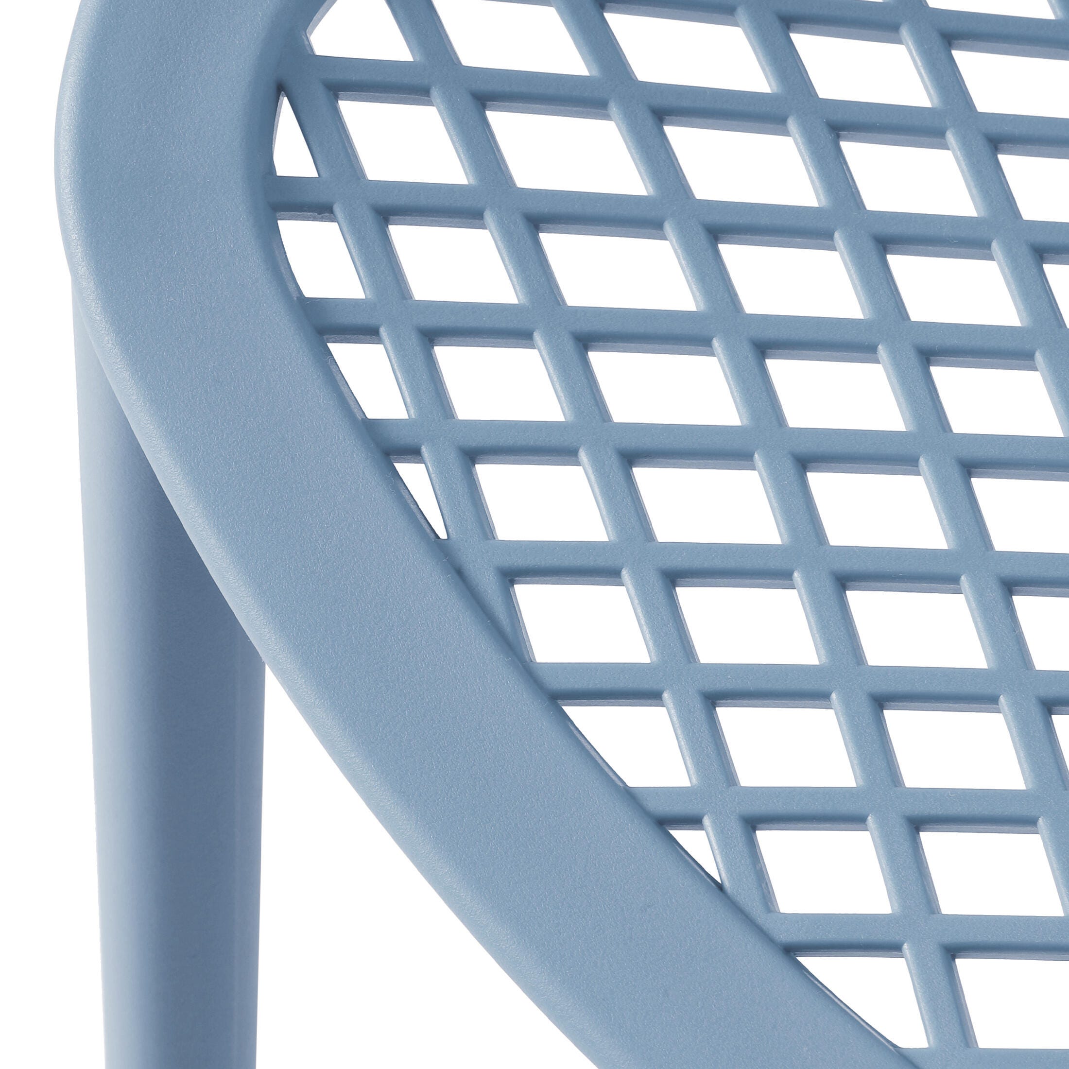 Westin Furniture Rhode Outdoor Dining Chair (Set of 2), French Blue, large