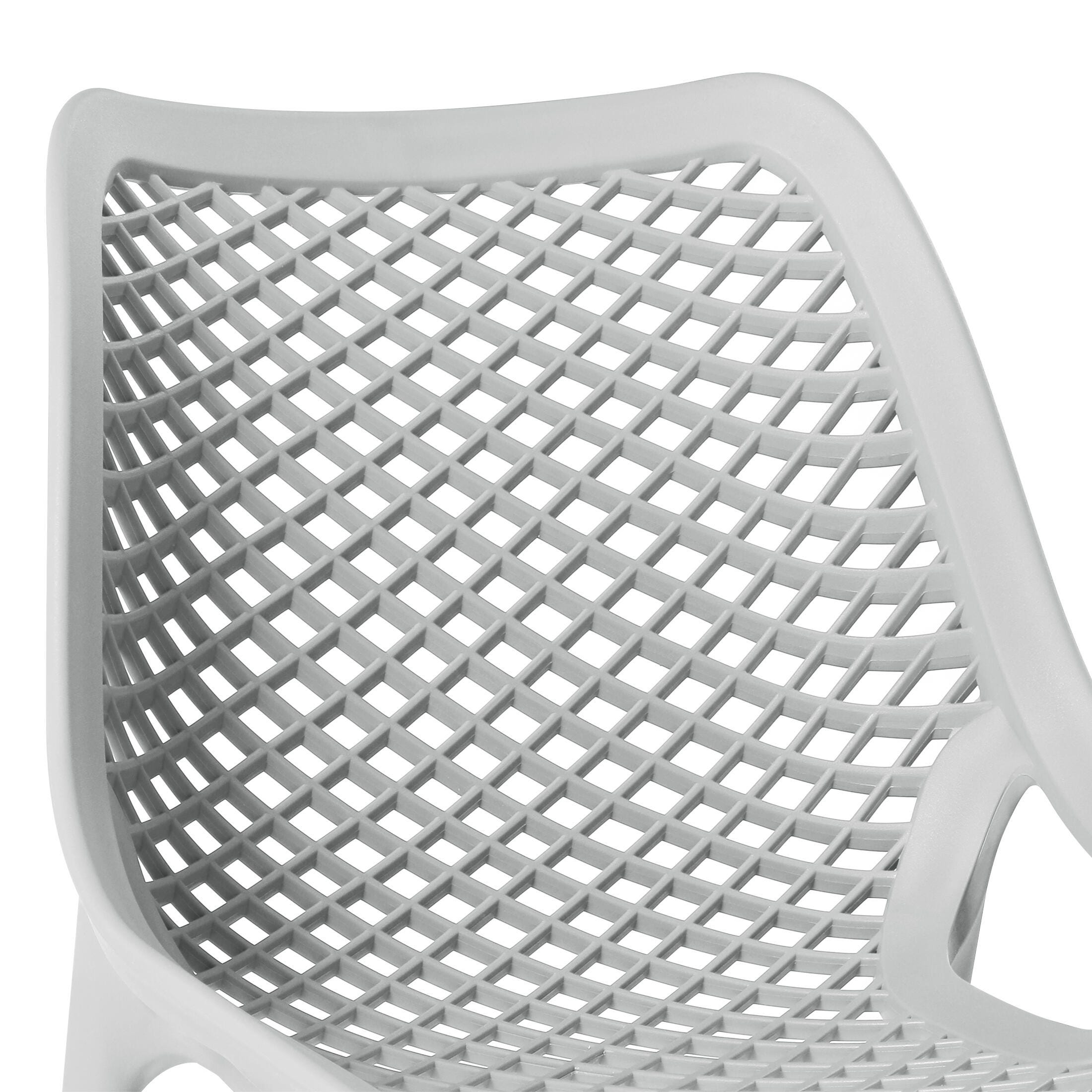 Westin Furniture Rhode Outdoor Dining Chair (Set of 2), Gray, large