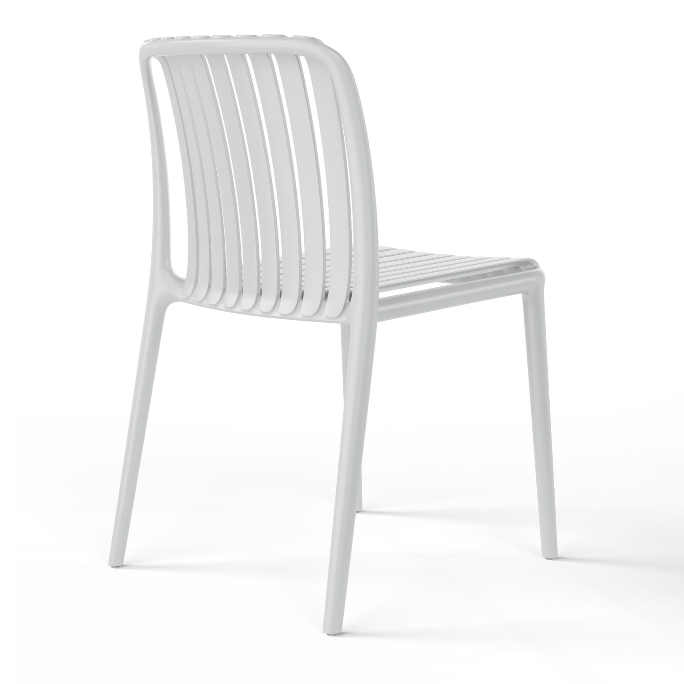 Westin Furniture Harlow Outdoor Dining Chair (Set of 2), Gray, large