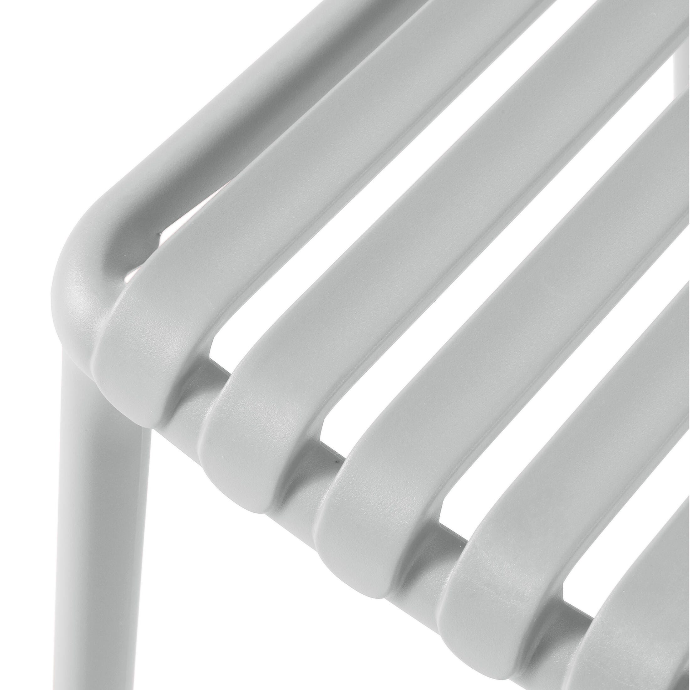 Westin Furniture Harlow Outdoor Dining Chair (Set of 2), Gray, large