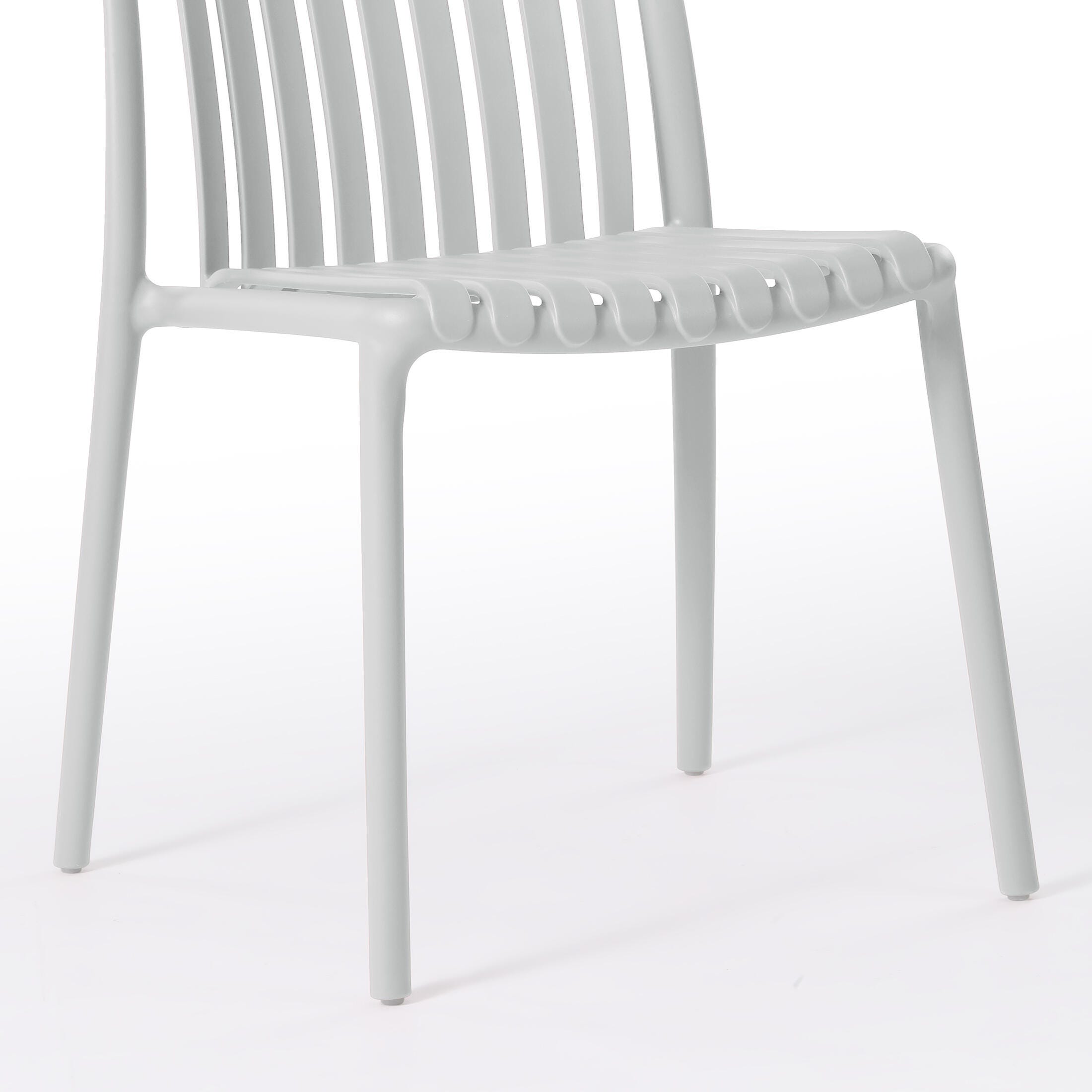 Westin Furniture Harlow Outdoor Dining Chair (Set of 2), Gray, large