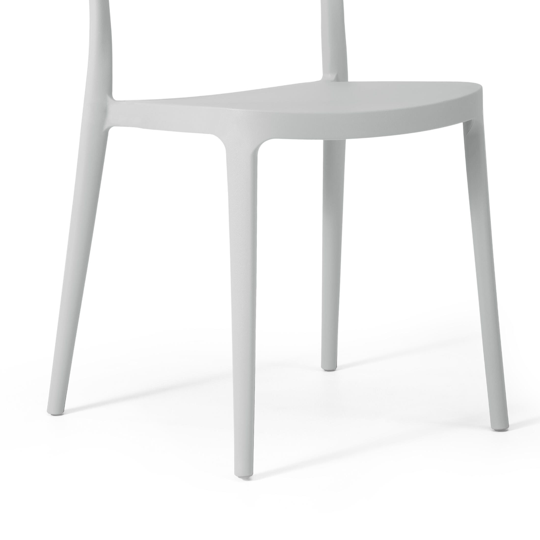 Westin Furniture Meadow Outdoor Dining Chair (Set of 2), Gray, large