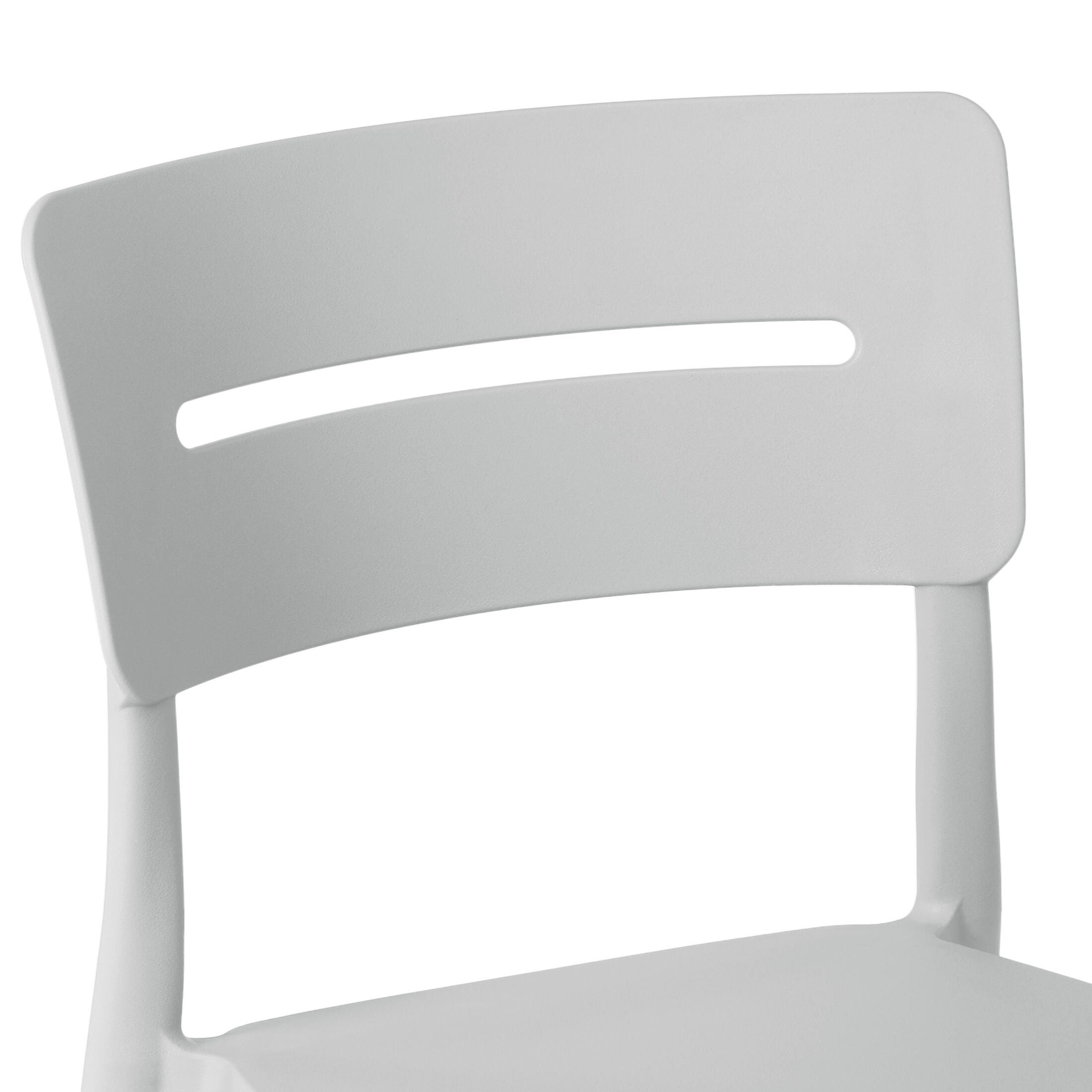 Westin Furniture Meadow Outdoor Dining Chair (Set of 2), Gray, large