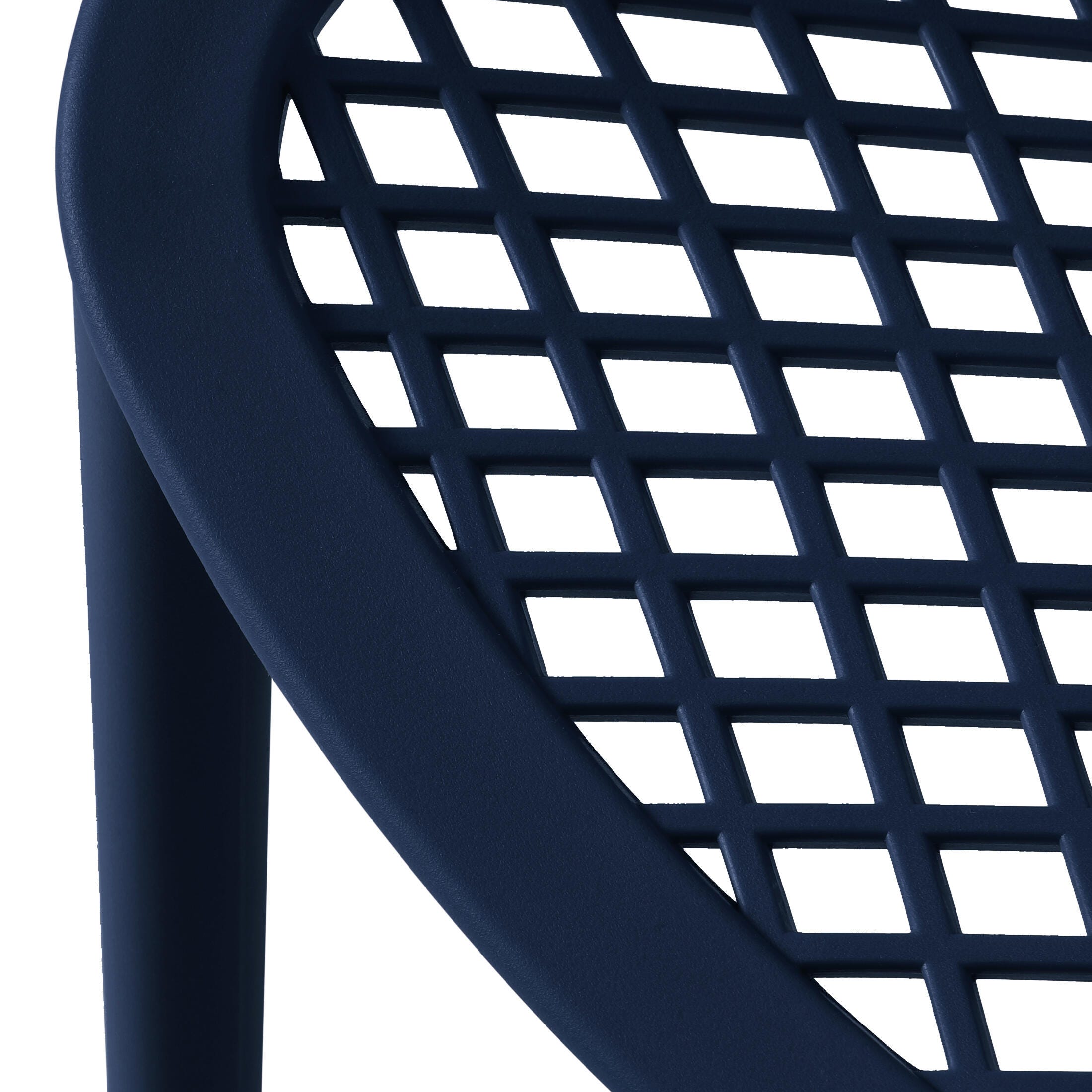 Westin Furniture Rhode Outdoor Dining Chair (Set of 2), Navy Blue, large