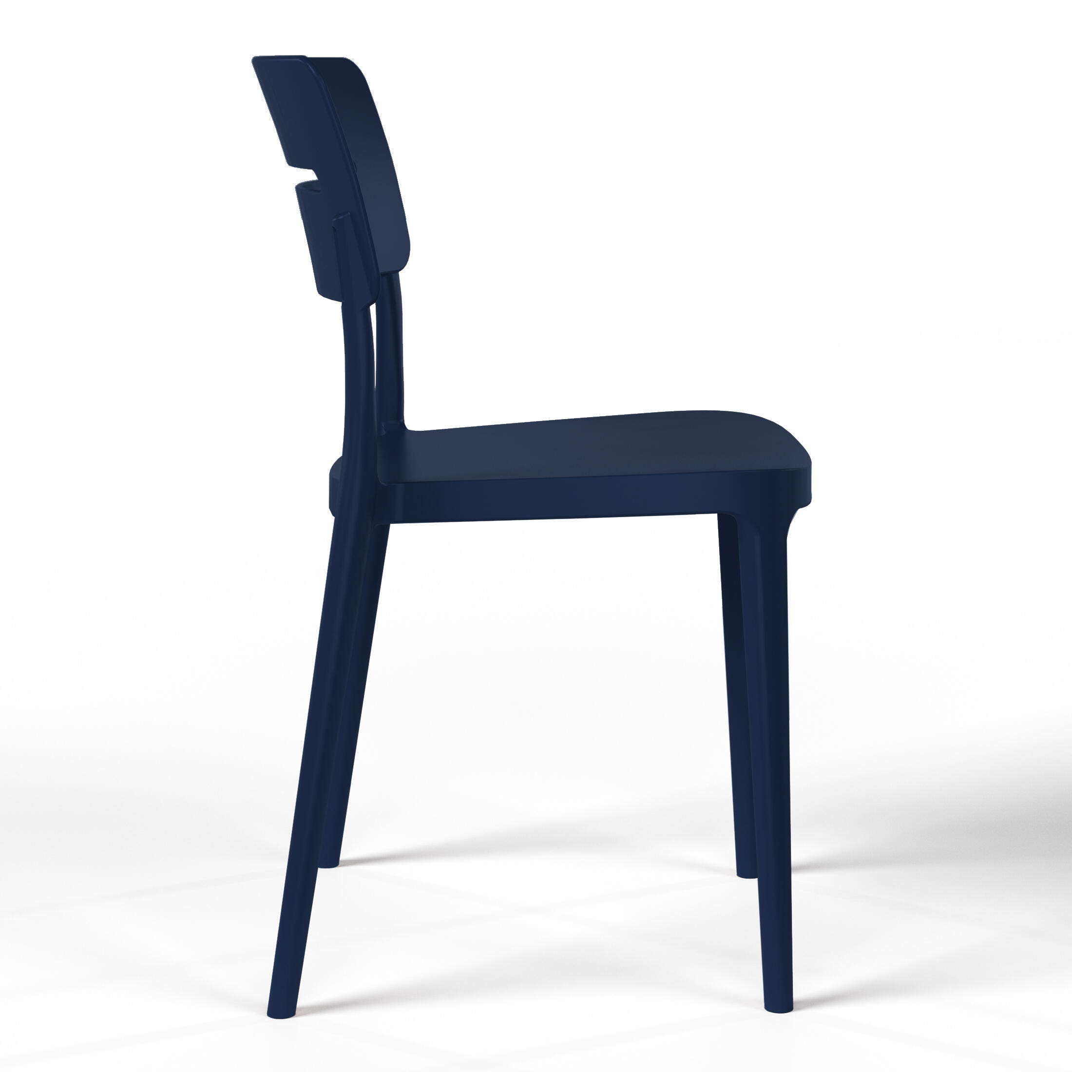 Westin Furniture Meadow Outdoor Dining Chair (Set of 2), Navy Blue, large