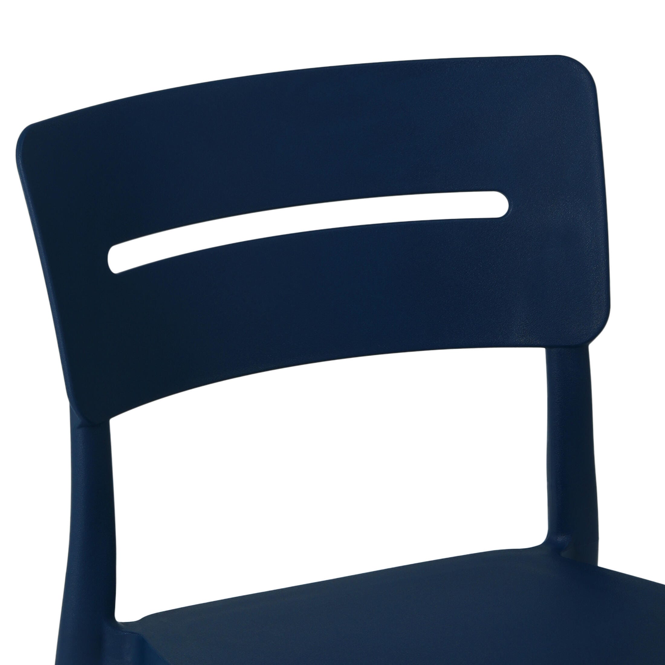 Westin Furniture Meadow Outdoor Dining Chair (Set of 2), Navy Blue, large