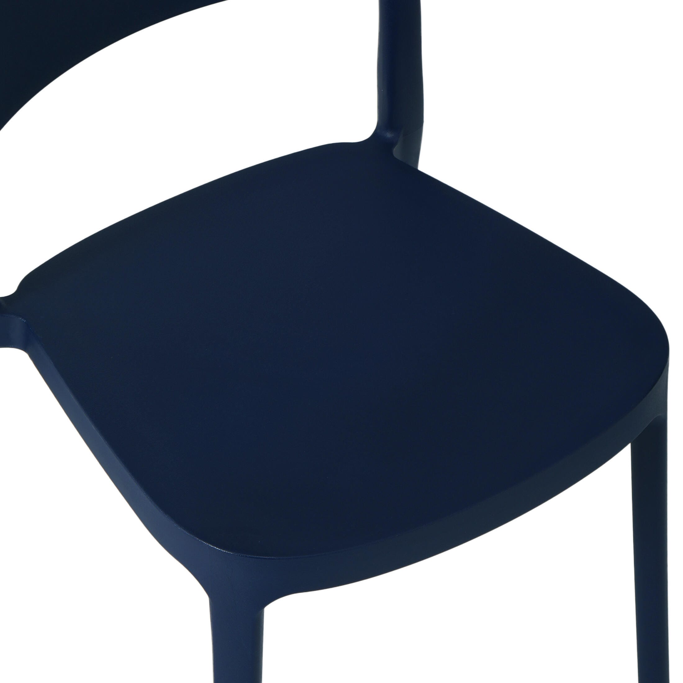Westin Furniture Meadow Outdoor Dining Chair (Set of 2), Navy Blue, large