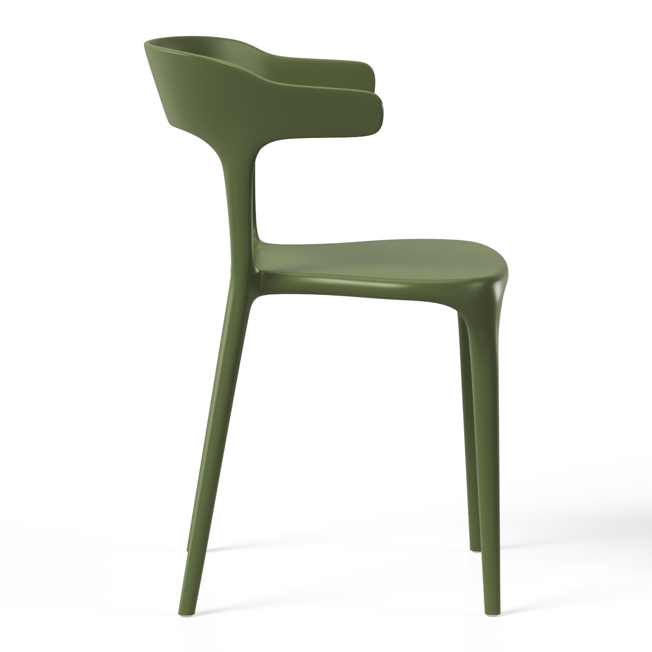 Westin Furniture Marina Outdoor Dining Chair (Set of 2), Olive Green, large