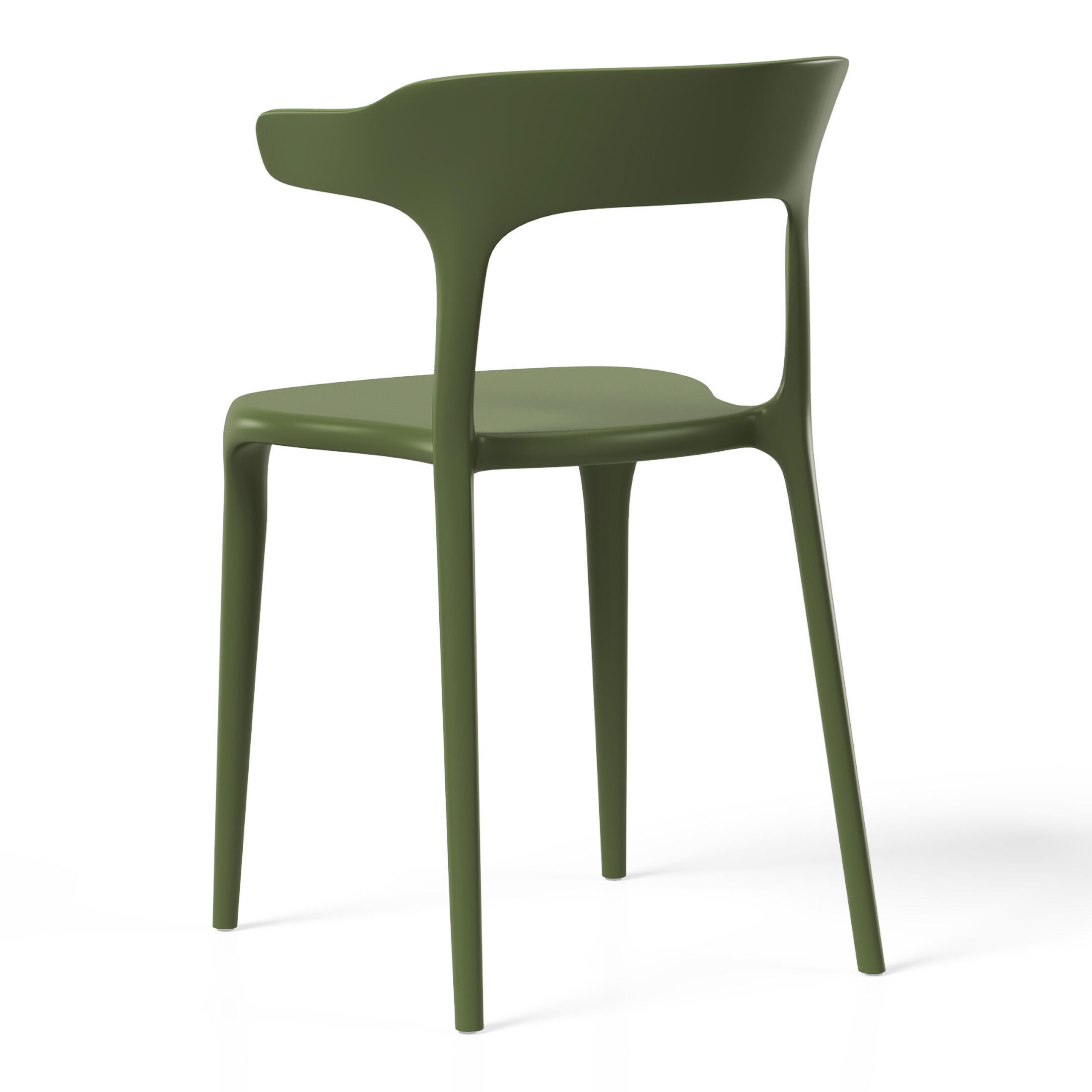 Westin Furniture Marina Outdoor Dining Chair (Set of 2), Olive Green, large
