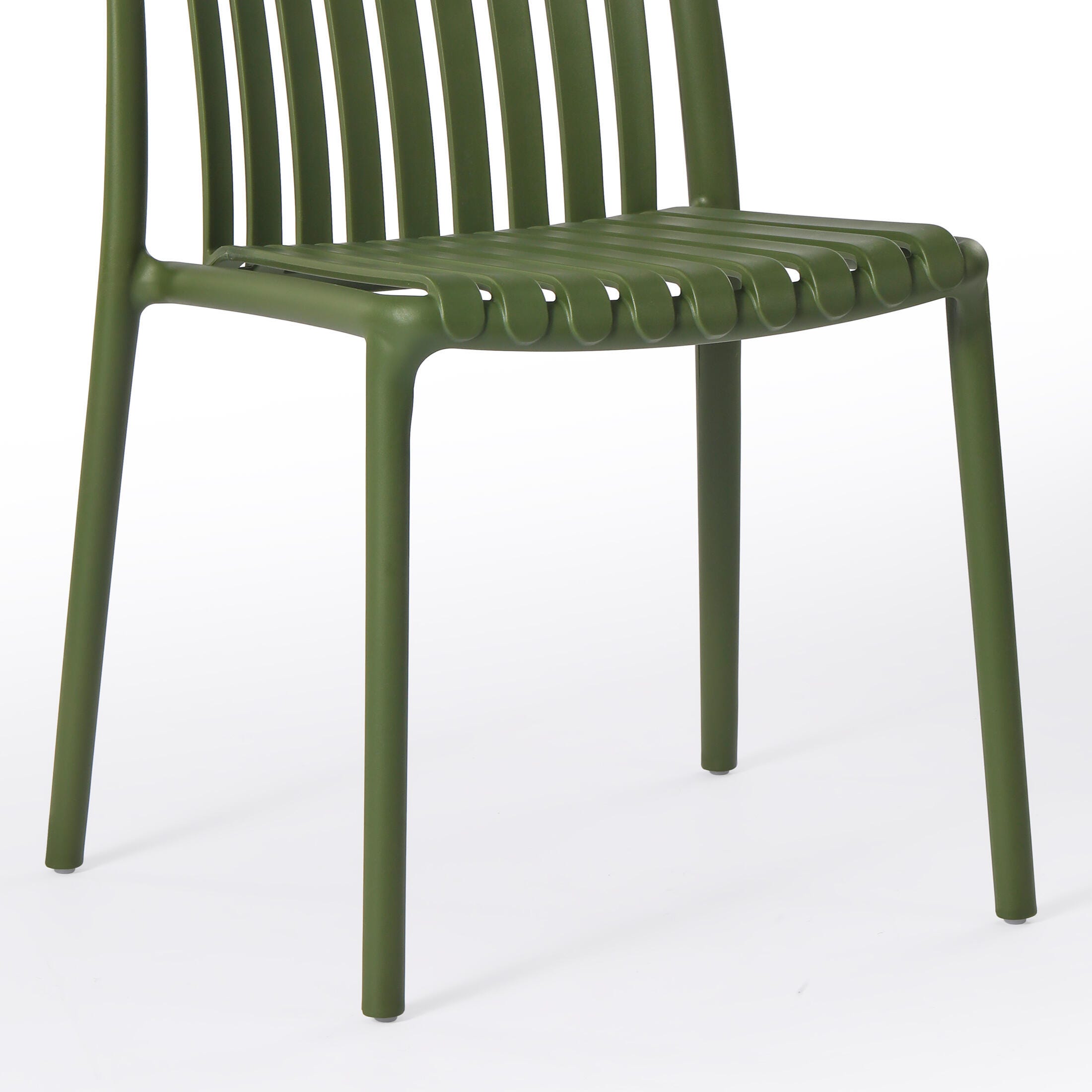 Westin Furniture Harlow Outdoor Dining Chair (Set of 2), Olive Green, large