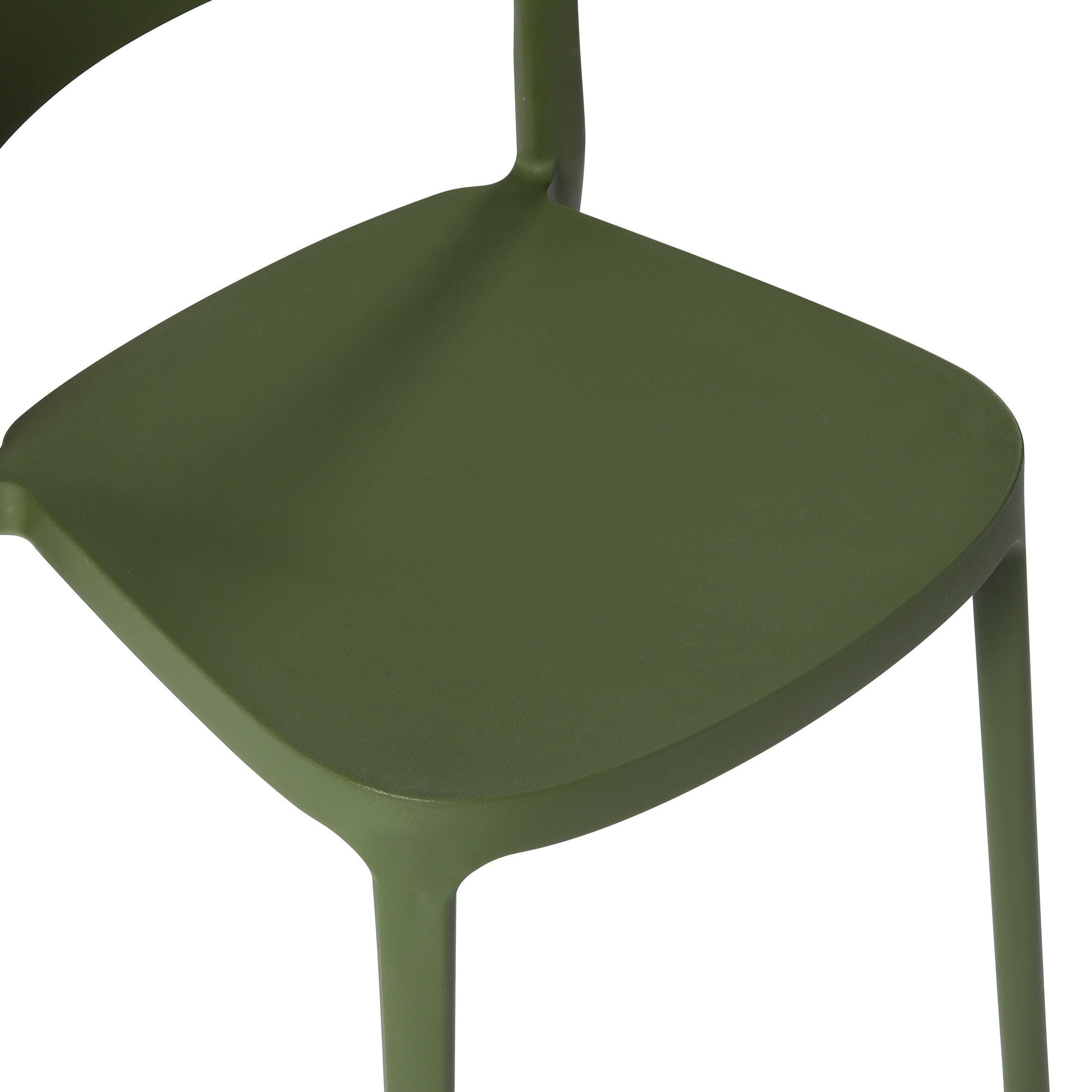 Westin Furniture Meadow Outdoor Dining Chair (Set of 2), Olive Green, large