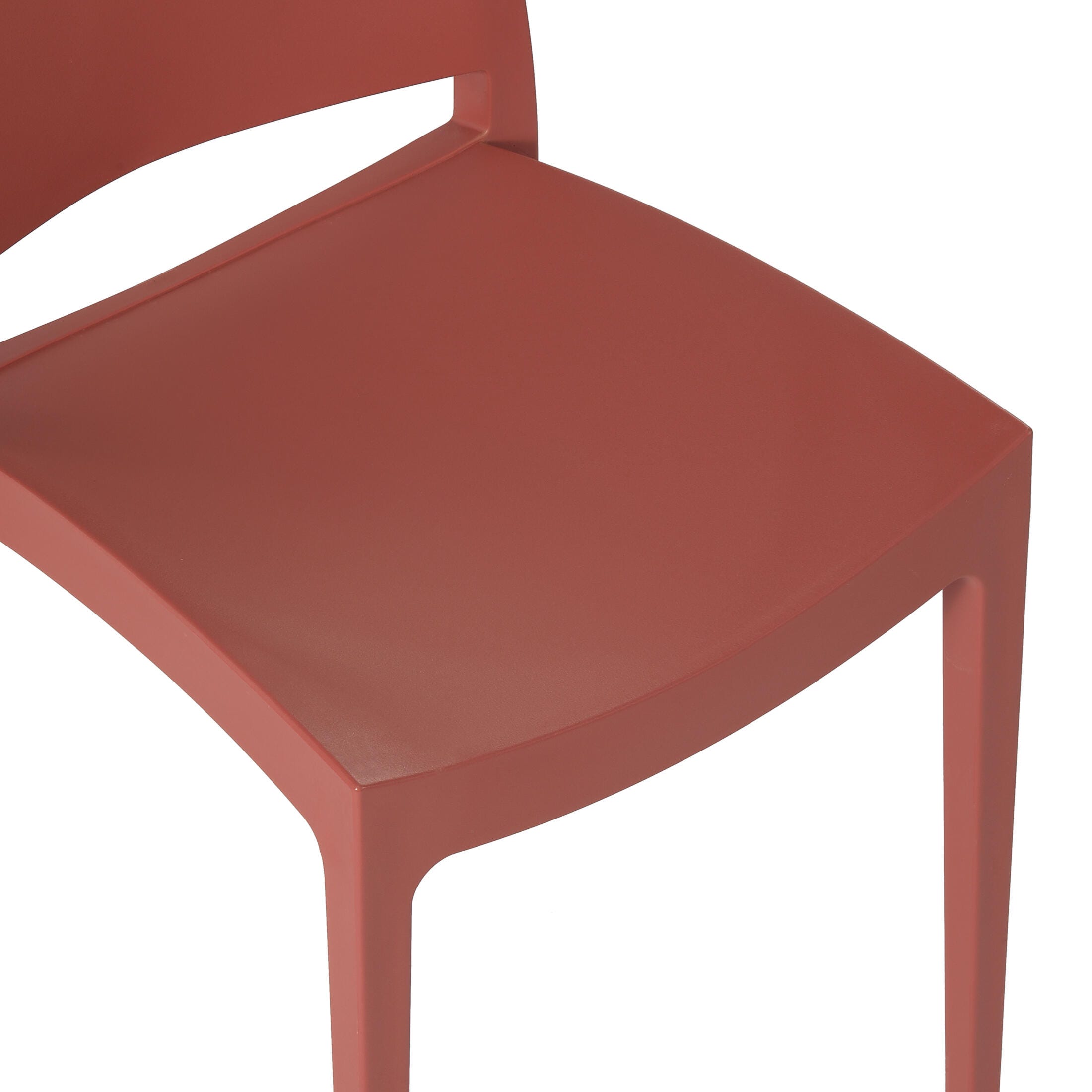 Westin Furniture Marbella Outdoor Dining Chair (Set of 2), Red, large