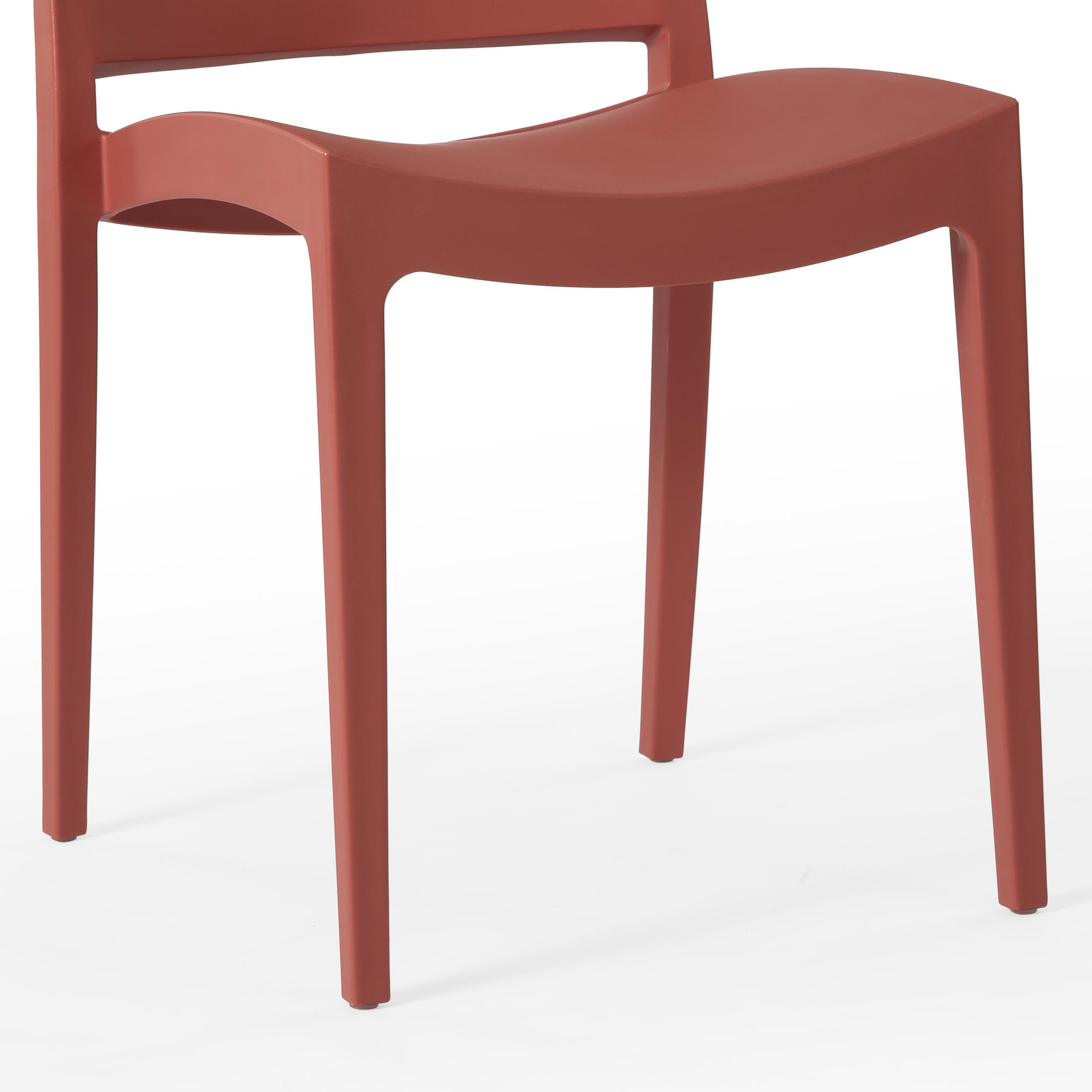 Westin Furniture Marbella Outdoor Dining Chair (Set of 2), Red, large